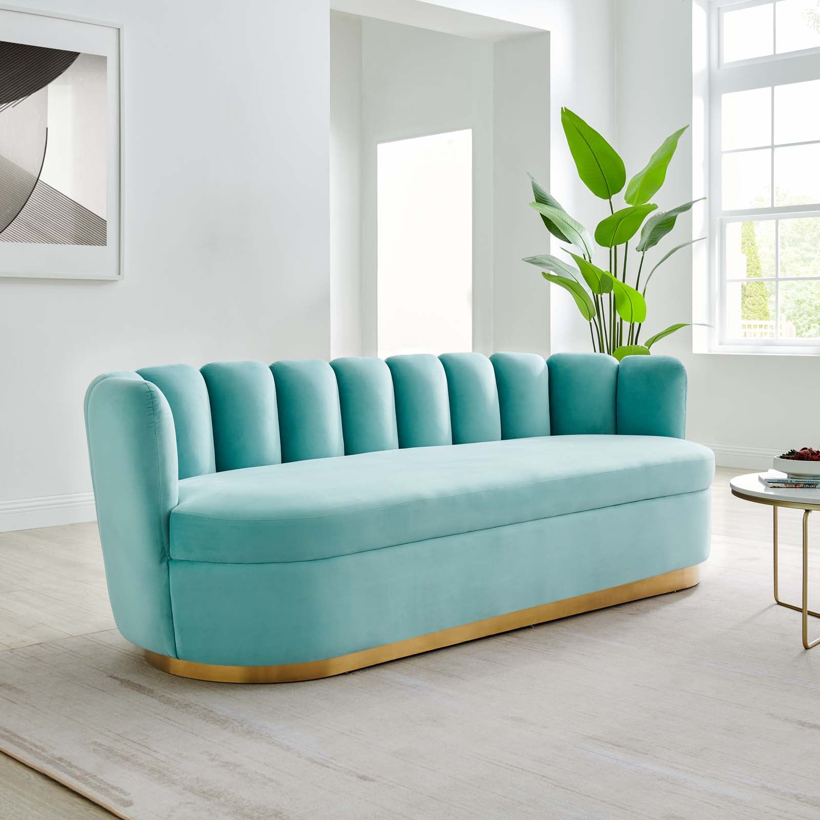 Vicci Tufted Velvet Sofa