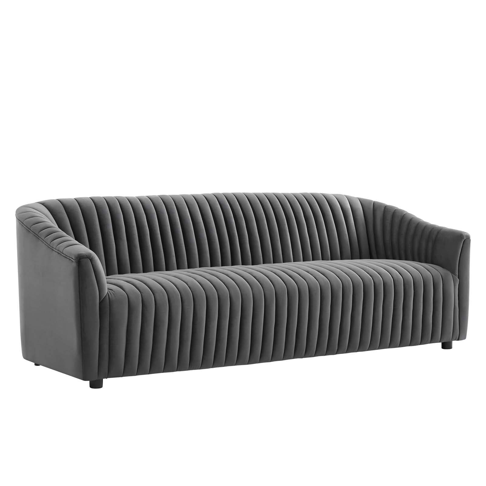 Alpha Velvet Tufted Sofa