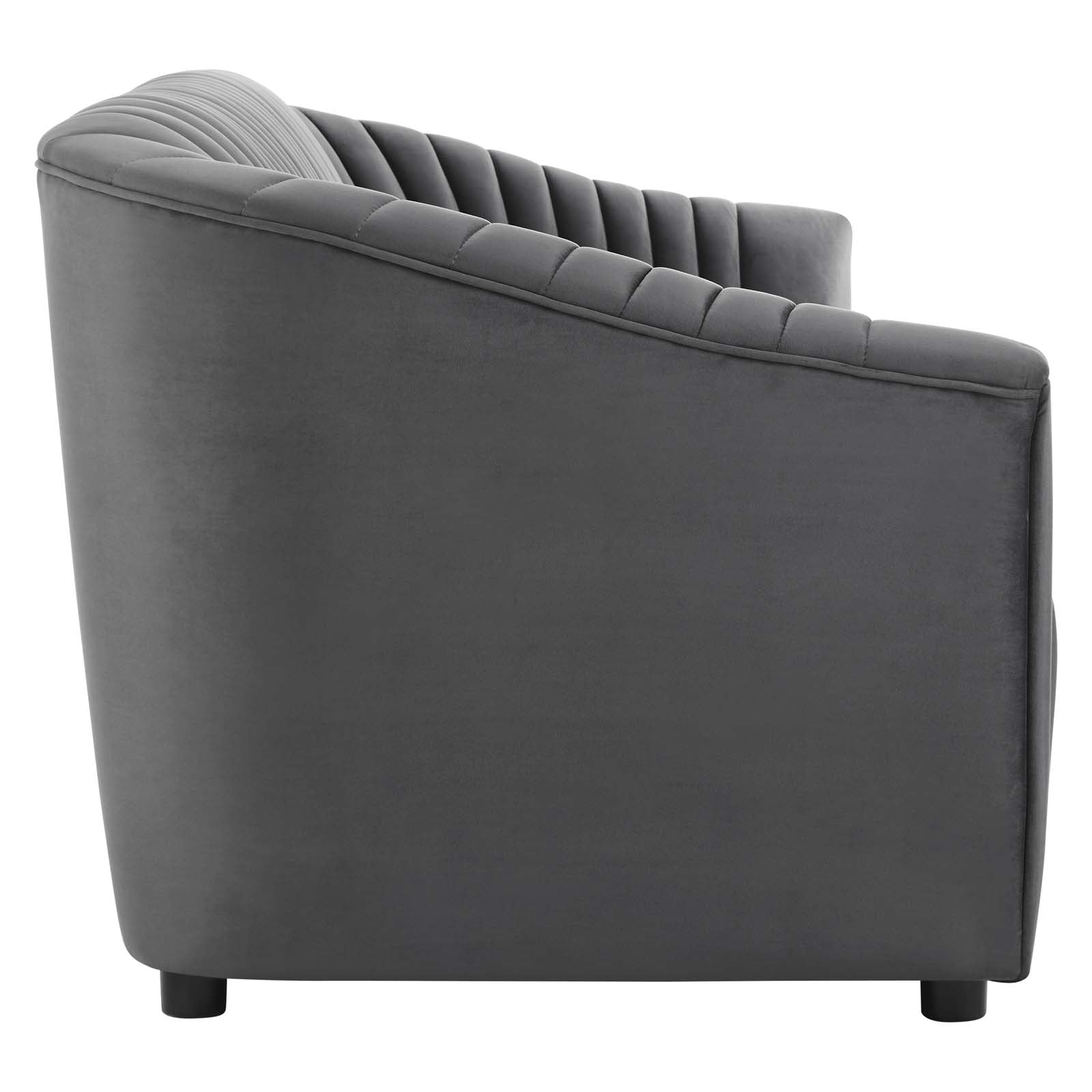 Alpha Velvet Tufted Sofa