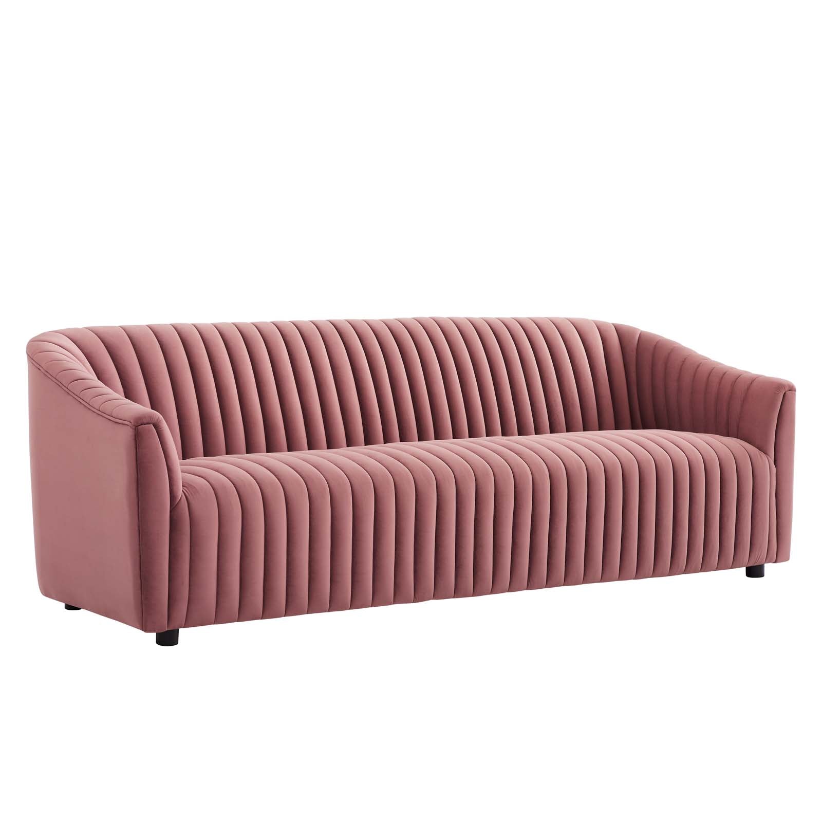 Alpha Velvet Tufted Sofa