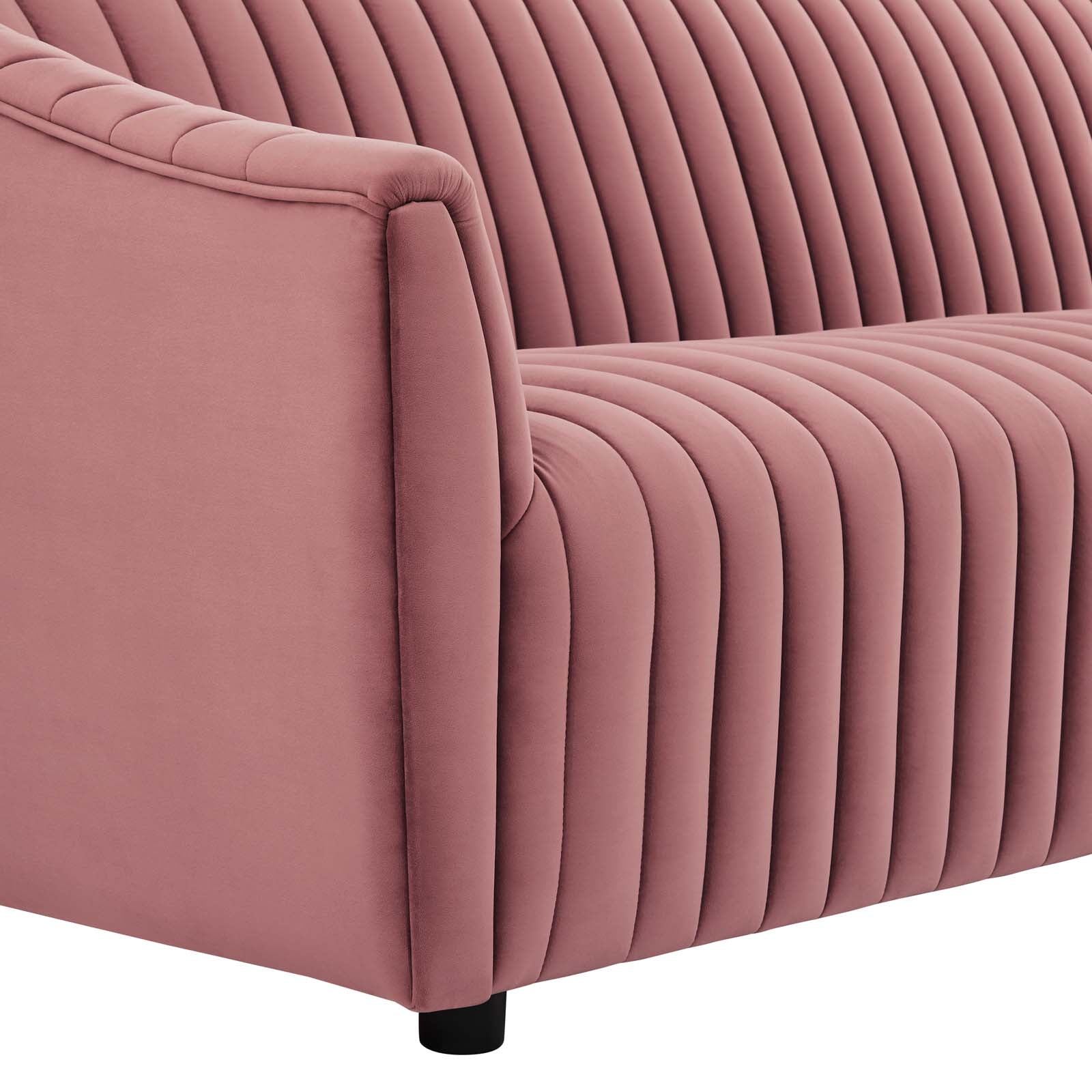 Alpha Velvet Tufted Sofa