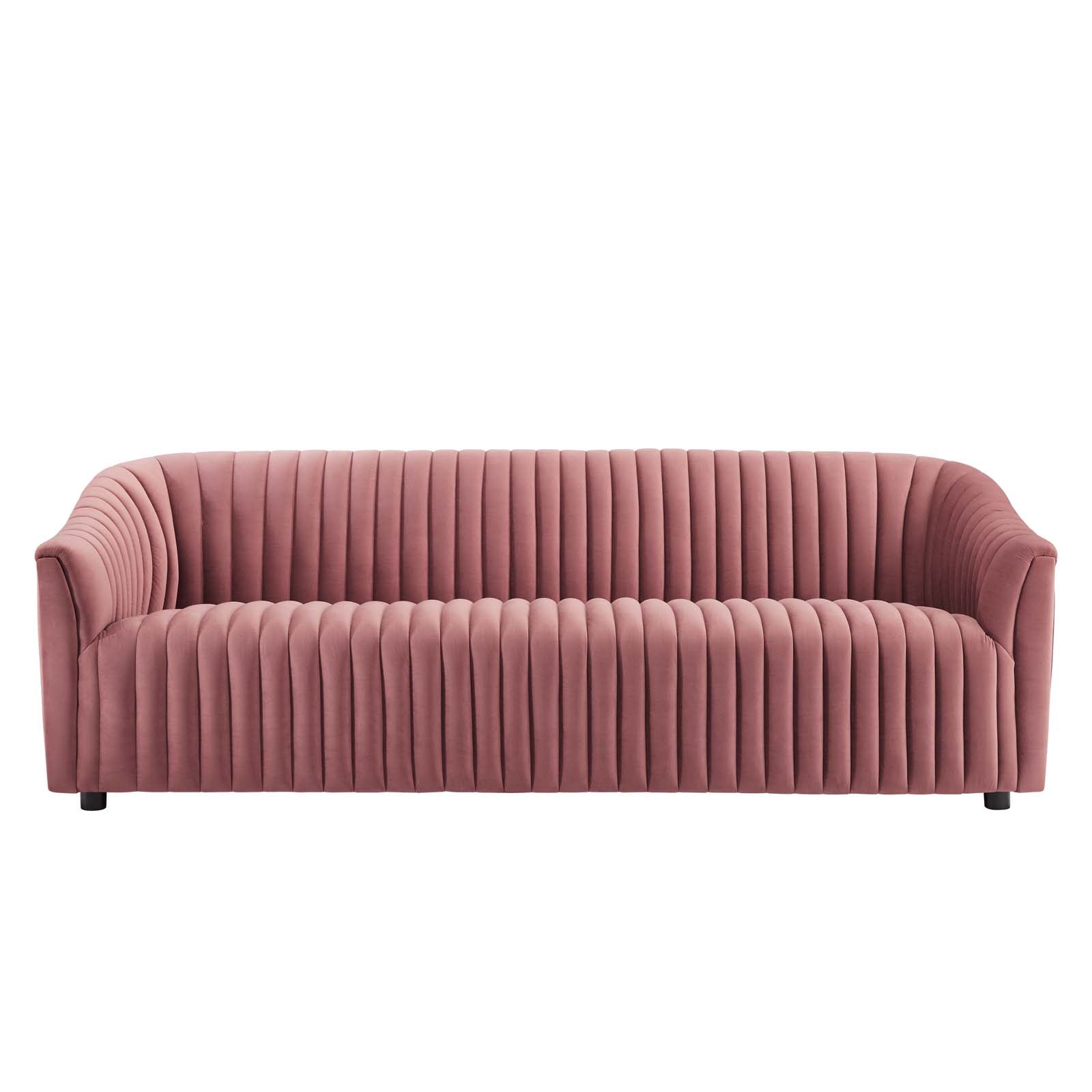 Alpha Velvet Tufted Sofa