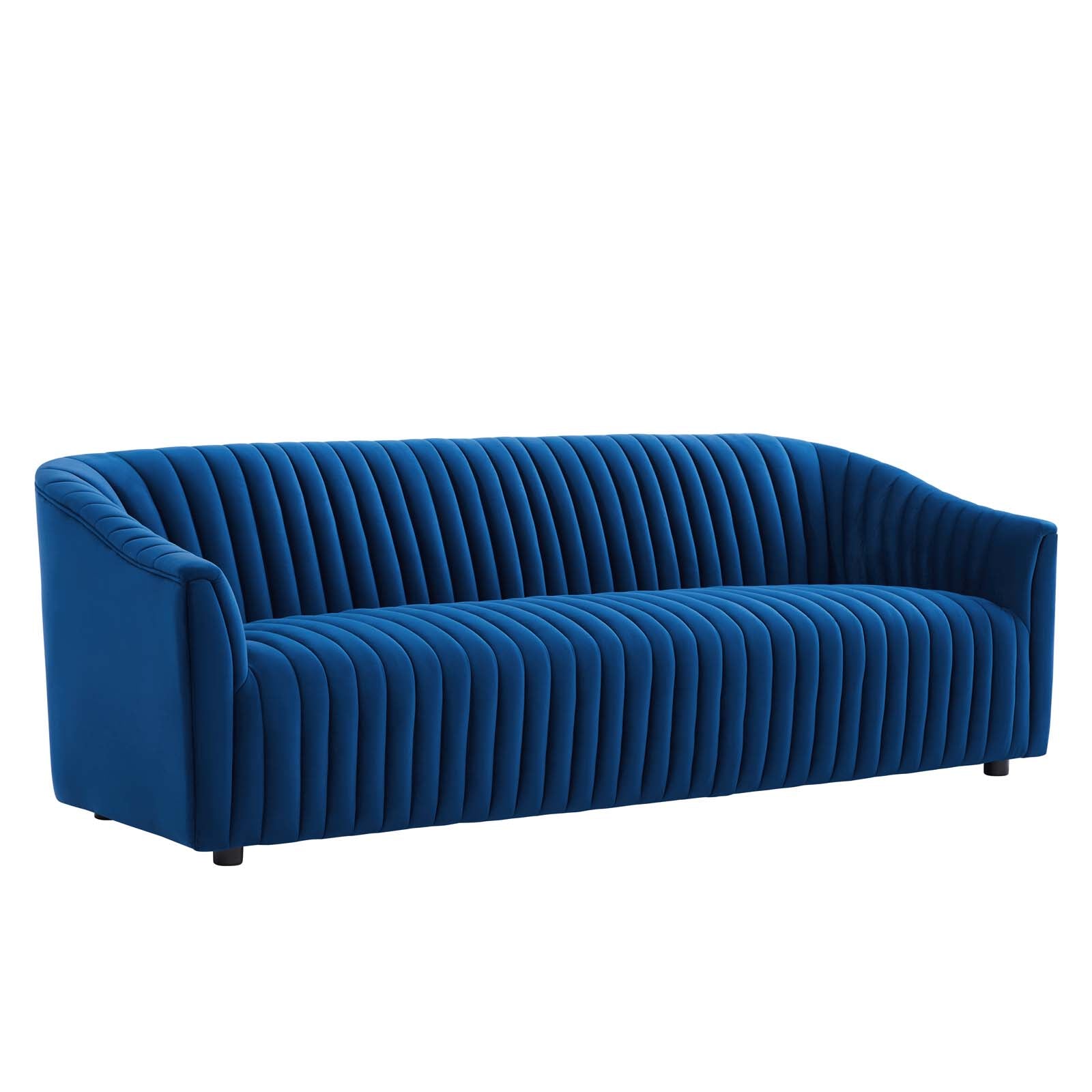 Alpha Velvet Tufted Sofa