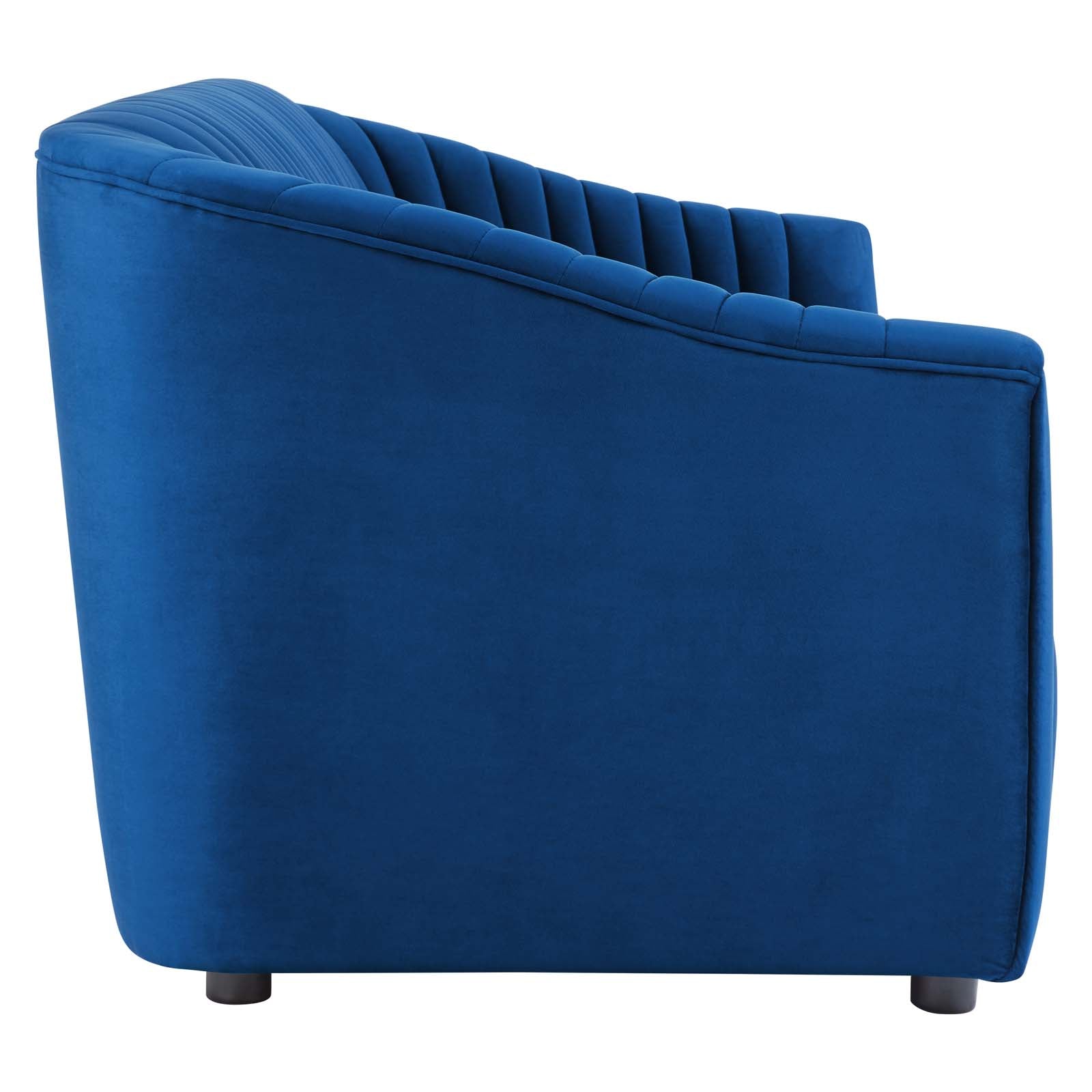 Alpha Velvet Tufted Sofa