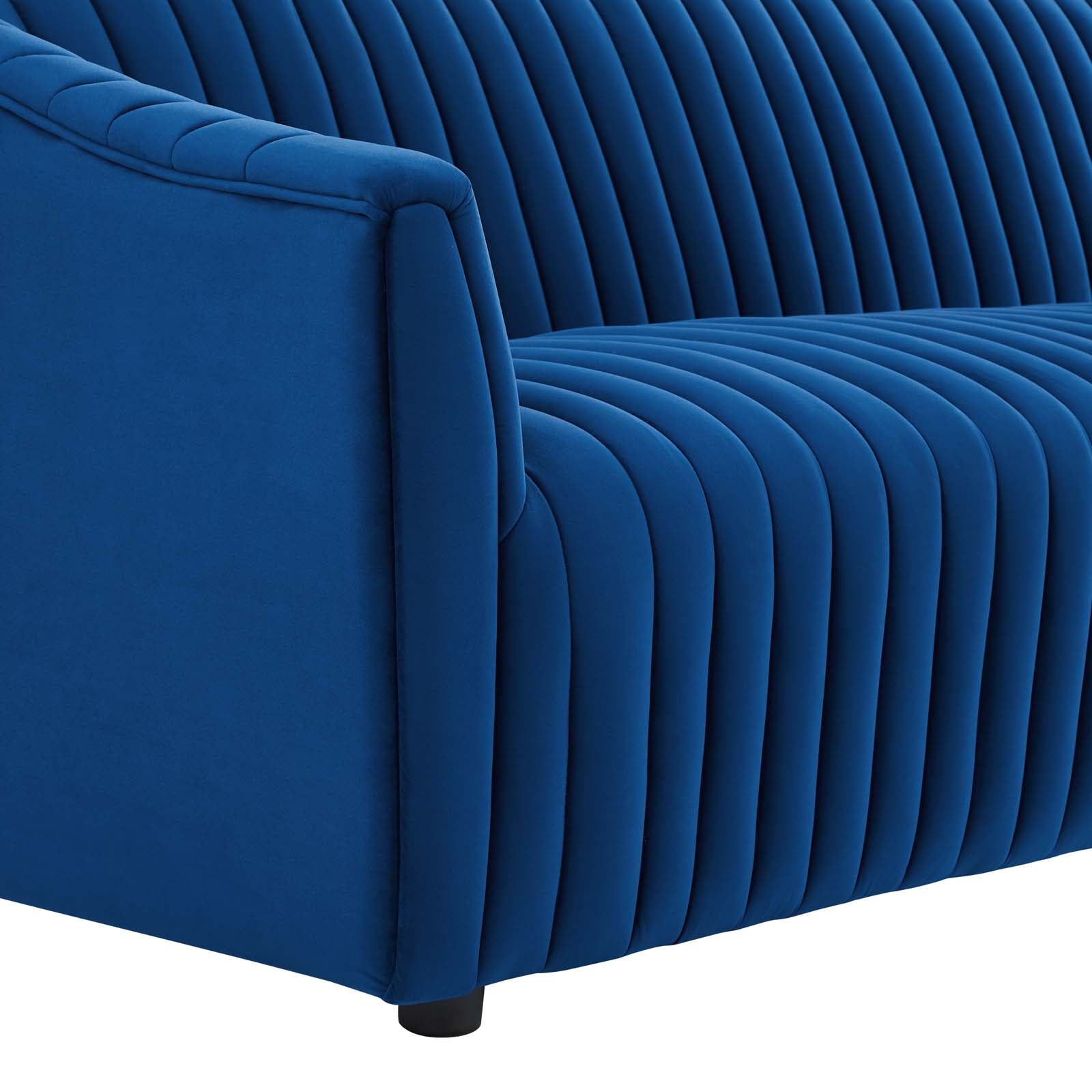 Alpha Velvet Tufted Sofa