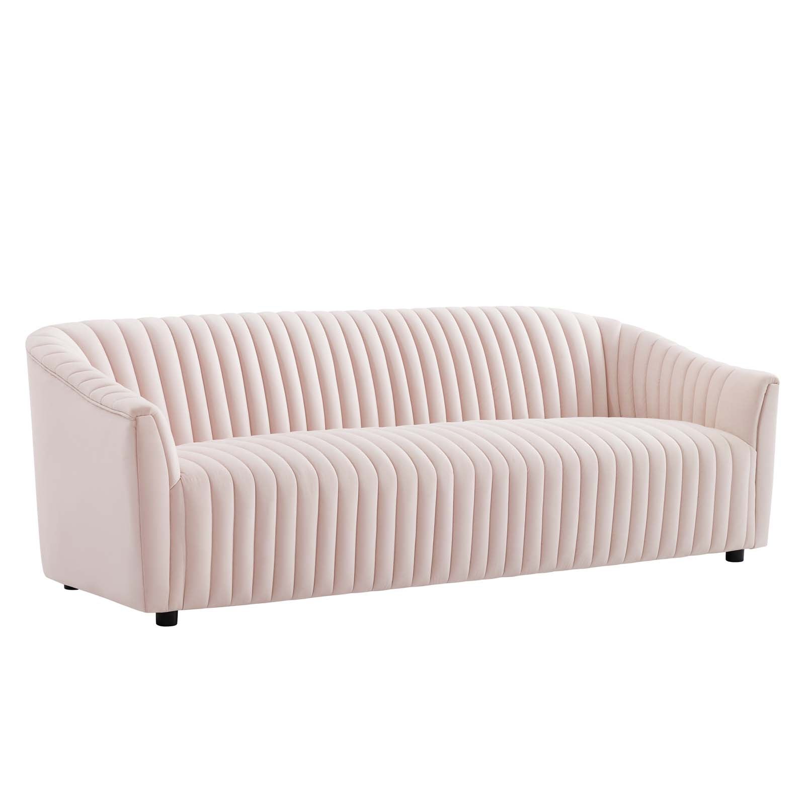 Alpha Velvet Tufted Sofa