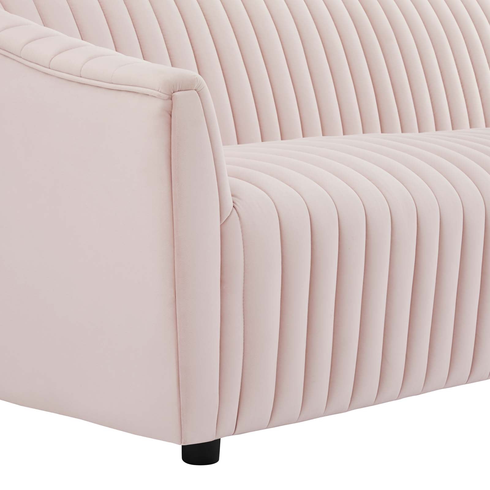 Alpha Velvet Tufted Sofa