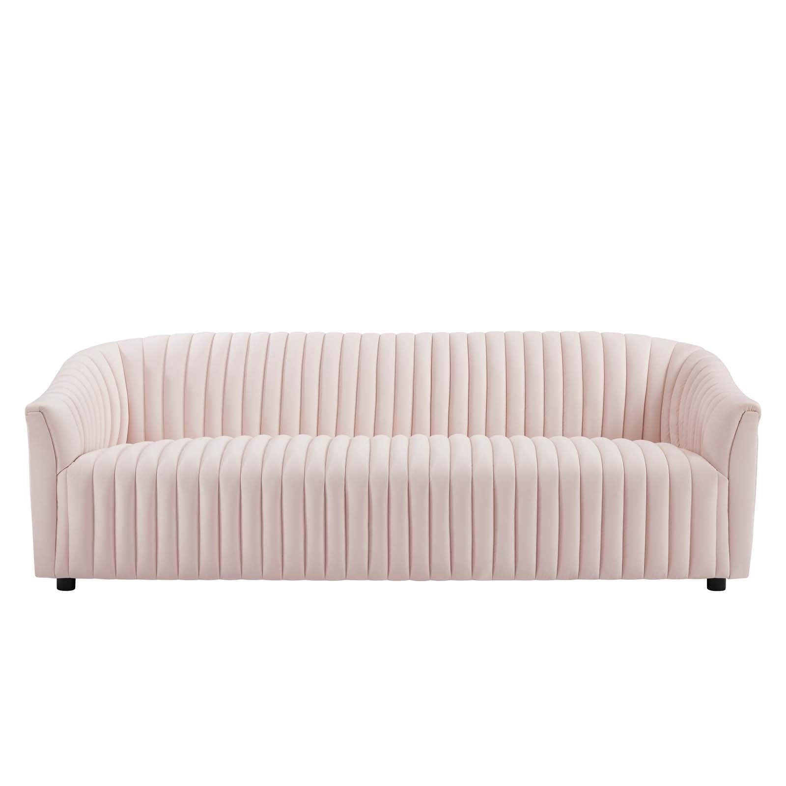 Alpha Velvet Tufted Sofa