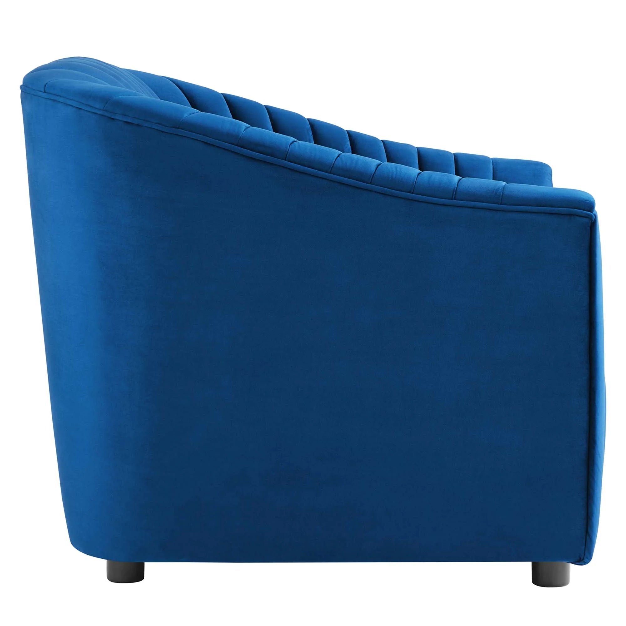 Announce Performance Velvet Channel Tufted Armchair