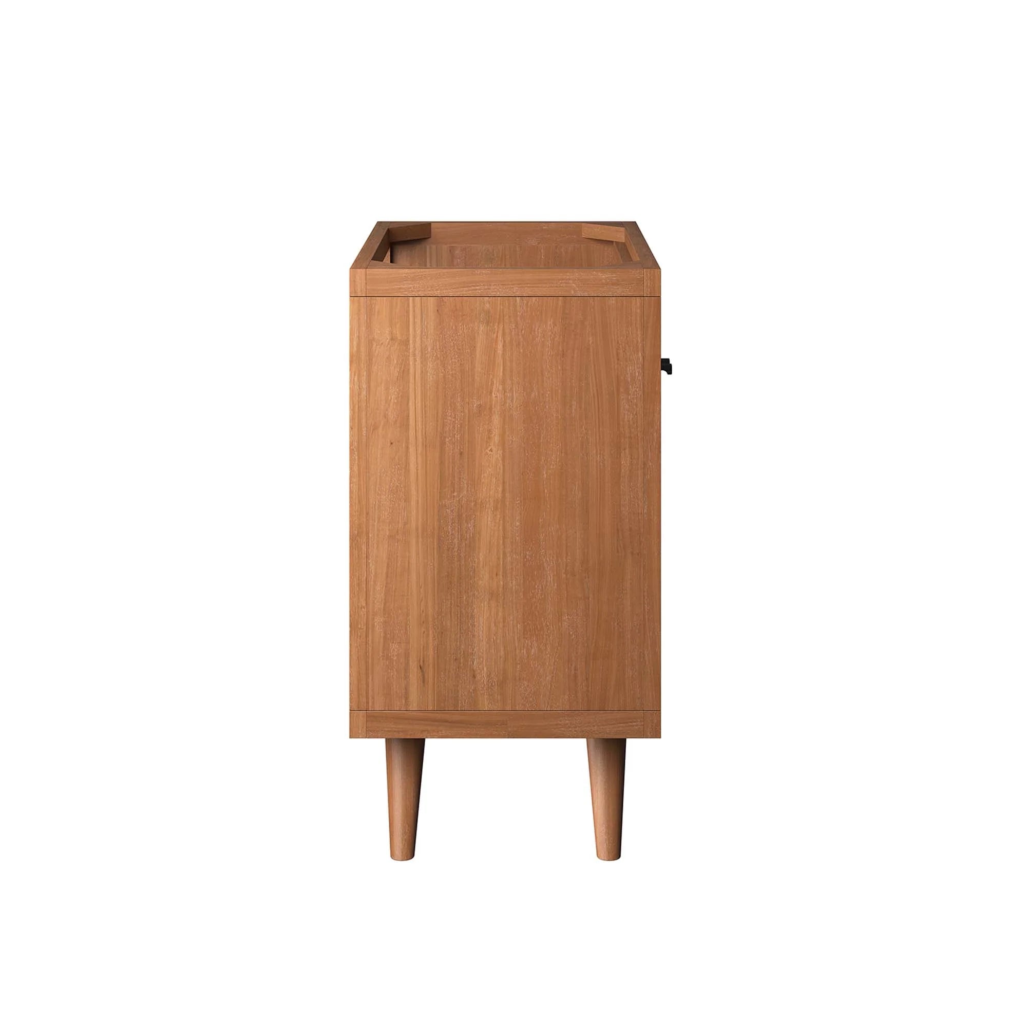 Meuble de salle de bain en bois de teck Birdie Lavabo non inclus