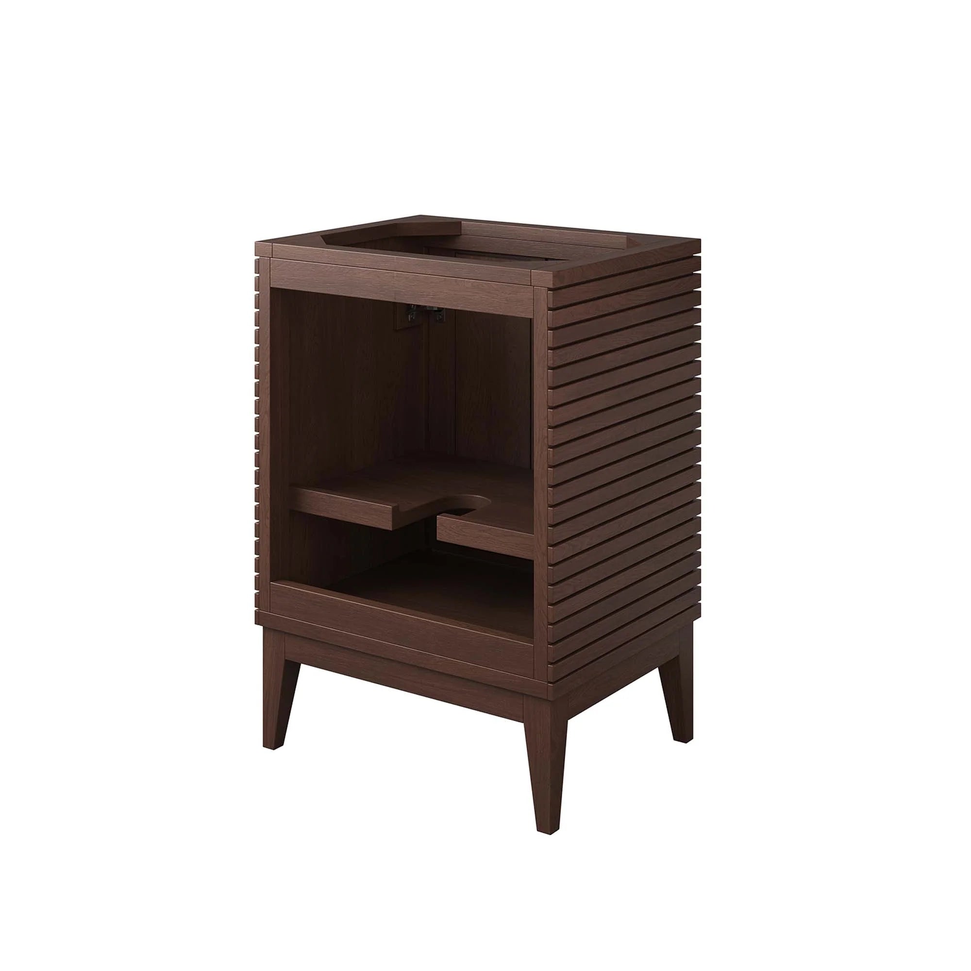 Meuble-lavabo de salle de bain Ledger Wood Lavabo non inclus