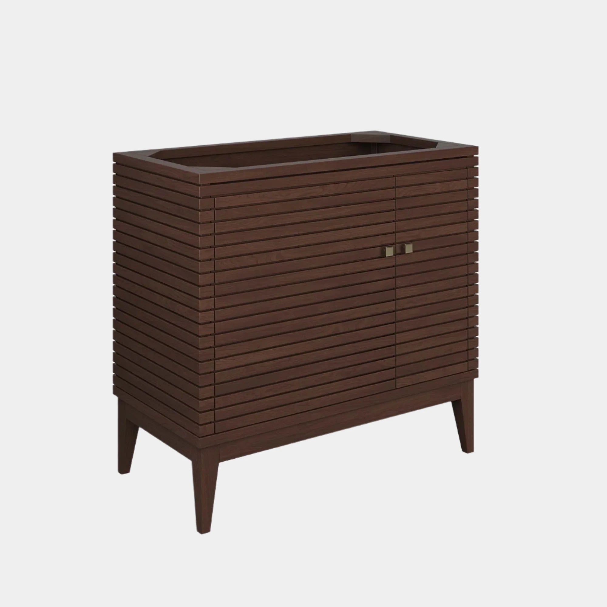 Meuble-lavabo de salle de bain Ledger Wood Lavabo non inclus