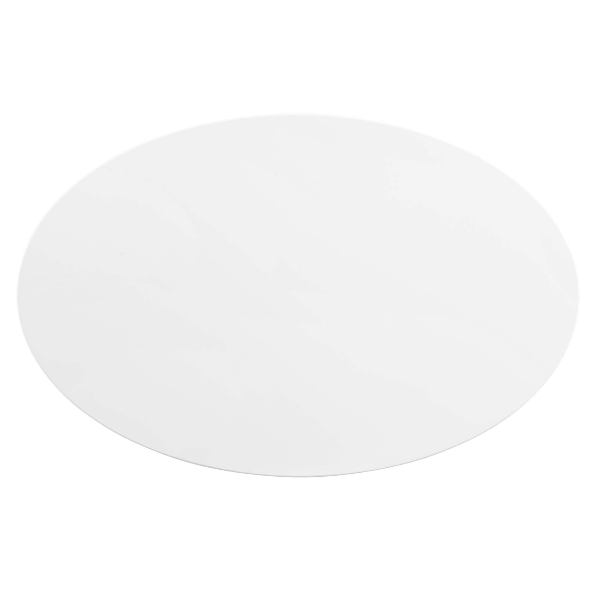 Zinque 42" Oval Dining Table in Gold White