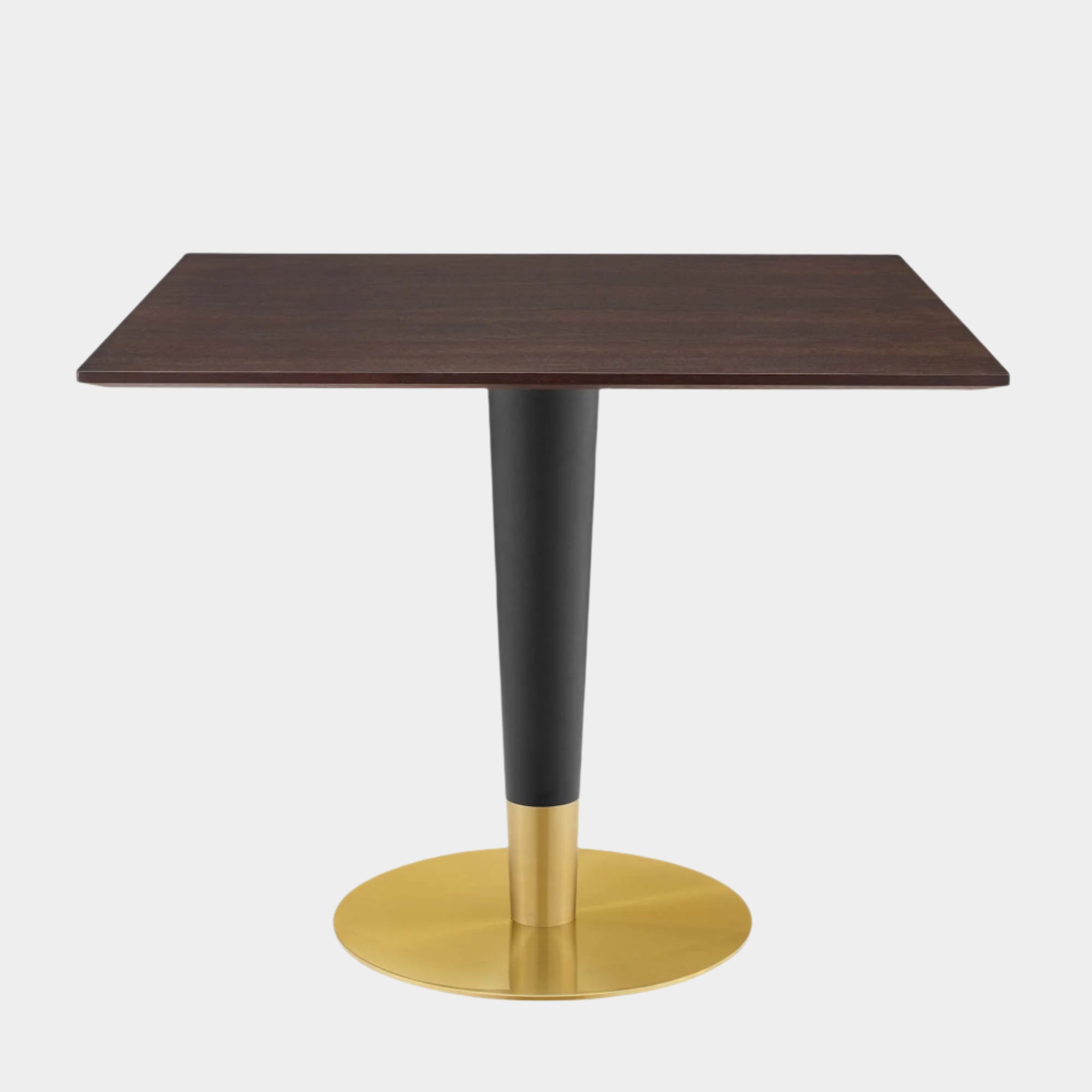 Zinque 36" Square Dining Table in Gold Cherry Walnut