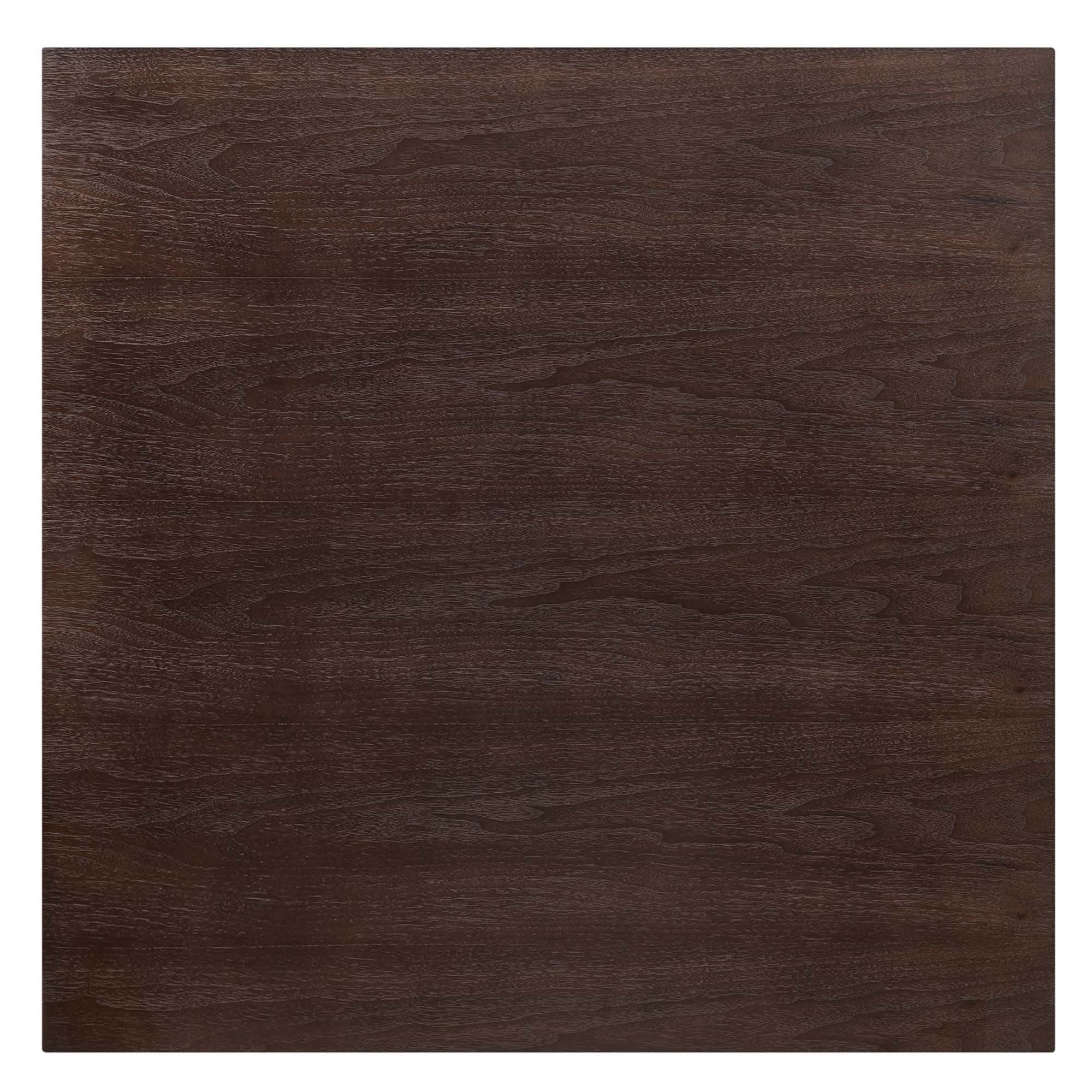 Zinque 36" Square Dining Table in Gold Cherry Walnut