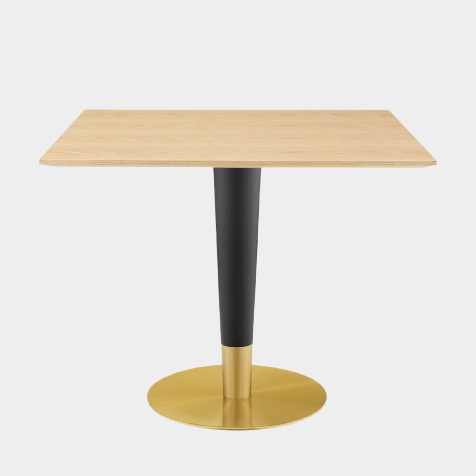 Zinque 36" Square Dining Table in Gold Natural