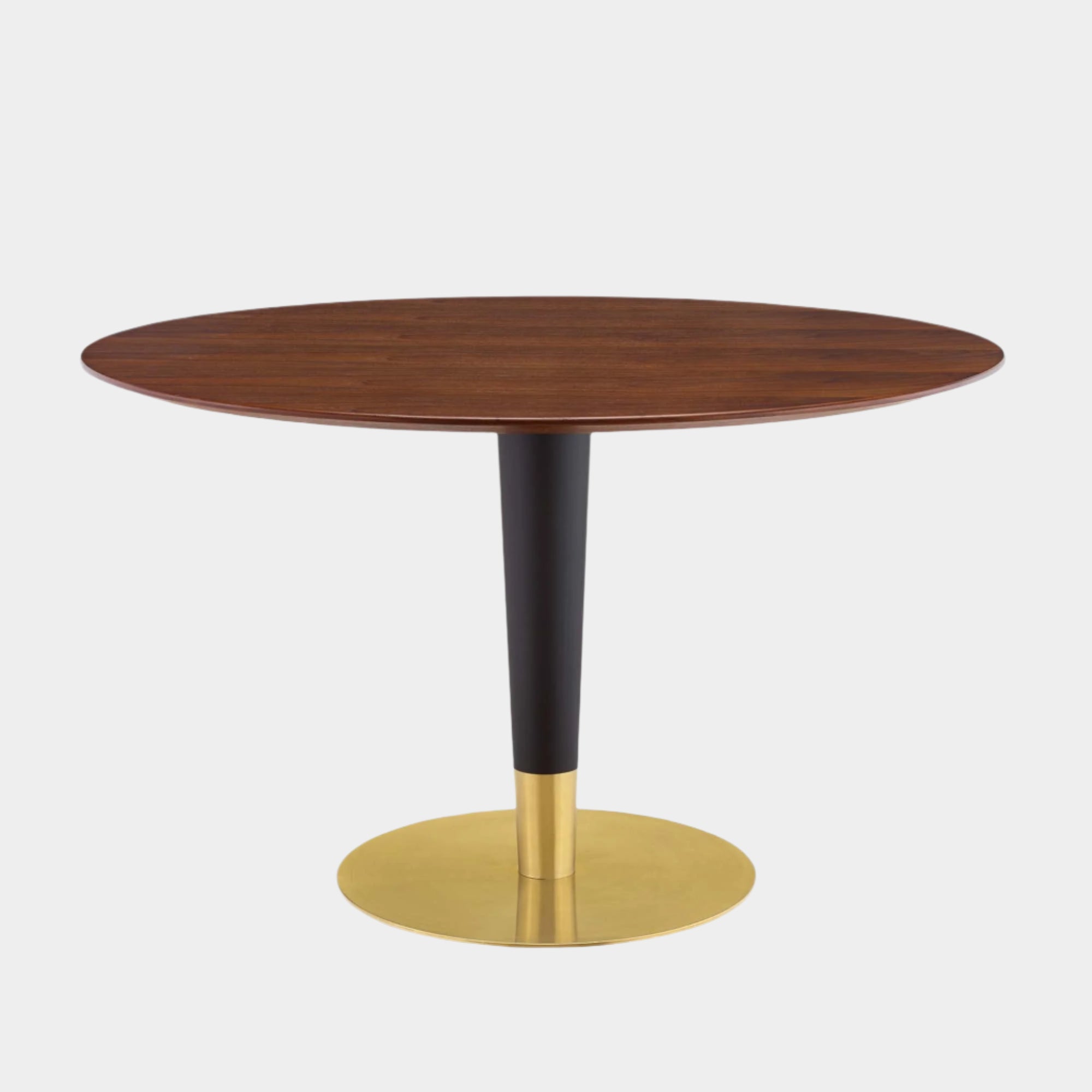 Zinque 47" Dining Table in Gold Walnut