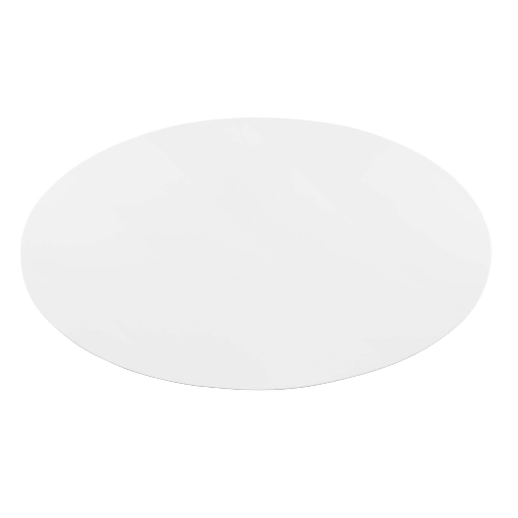 Zinque 48" Oval Dining Table in Gold White