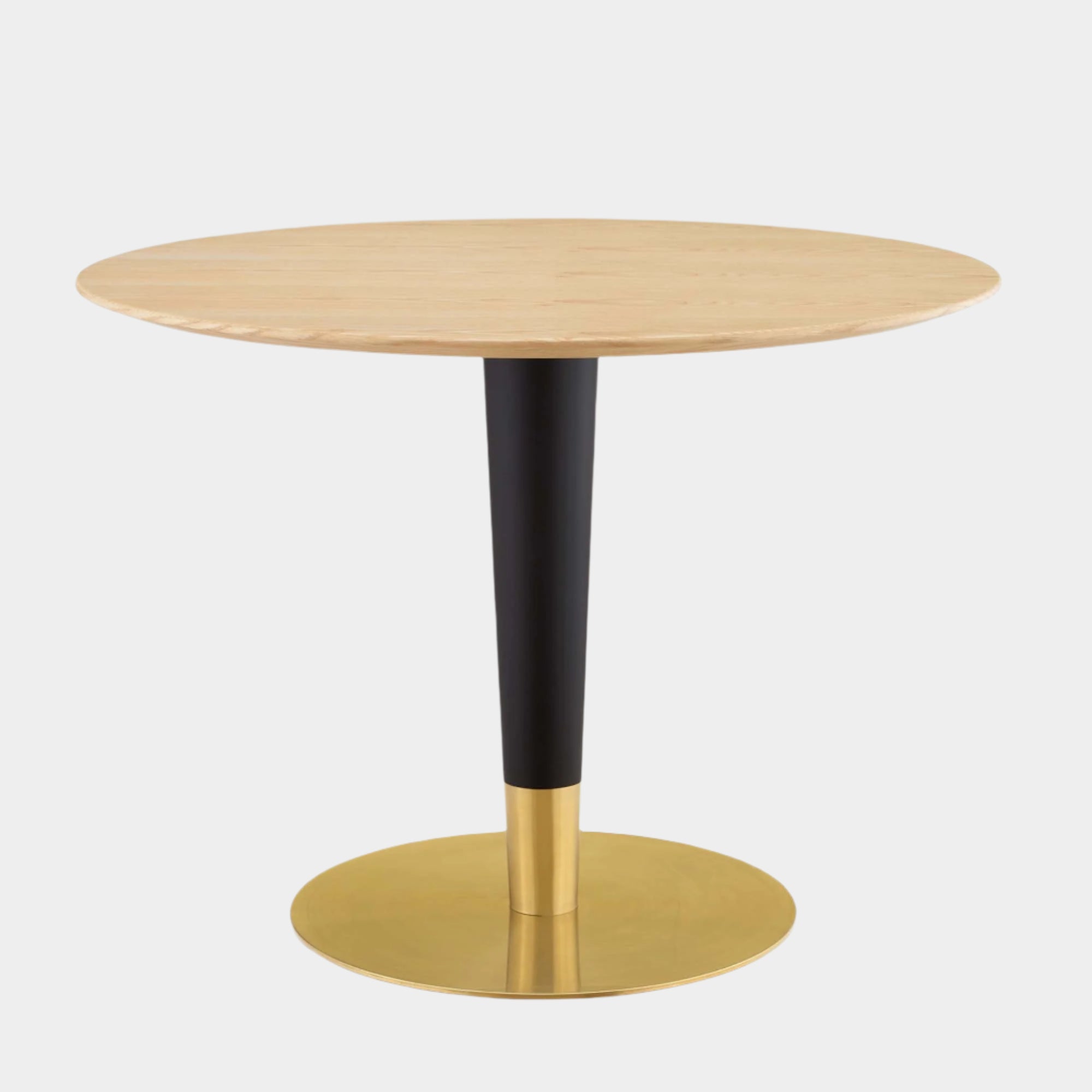 Zinque 40" Dining Table in Gold Natural