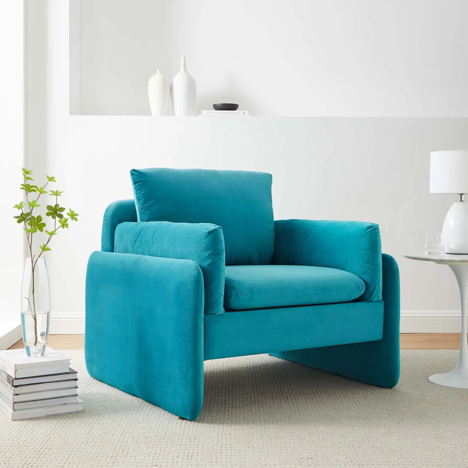 Designate Performance Velvet Armchair