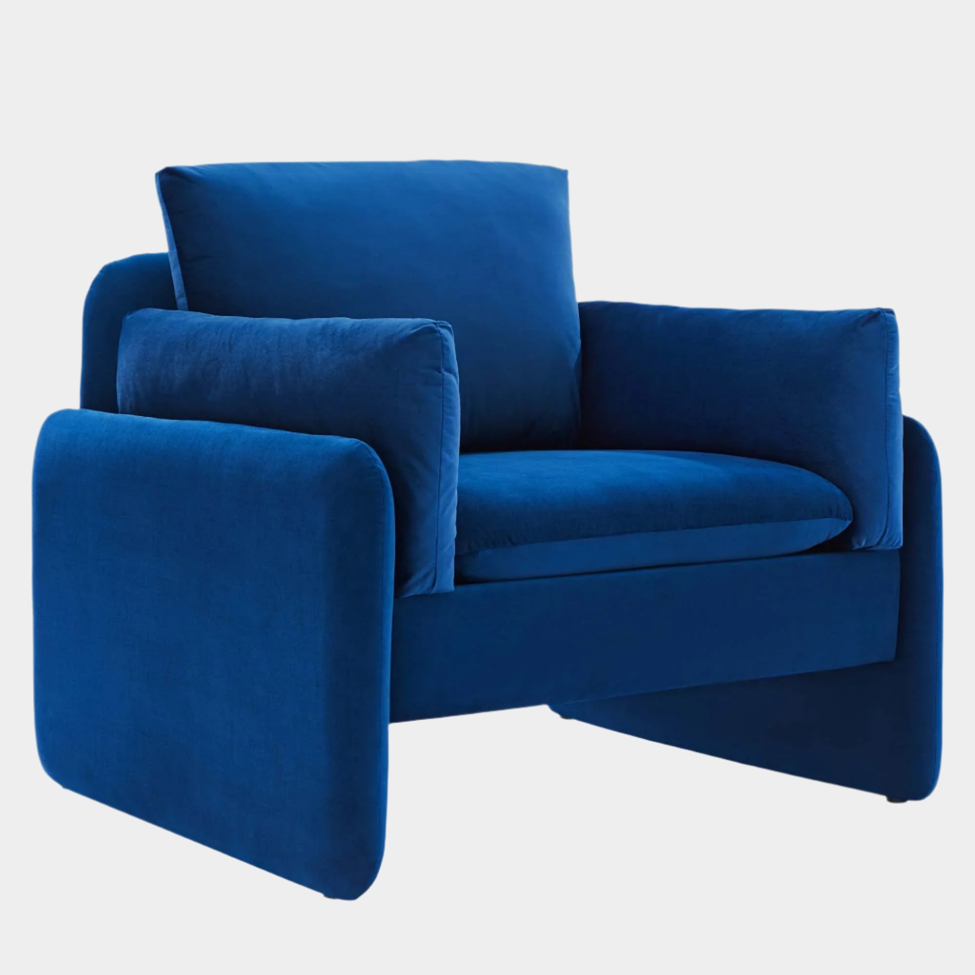 Fauteuil en velours Indicate Performance