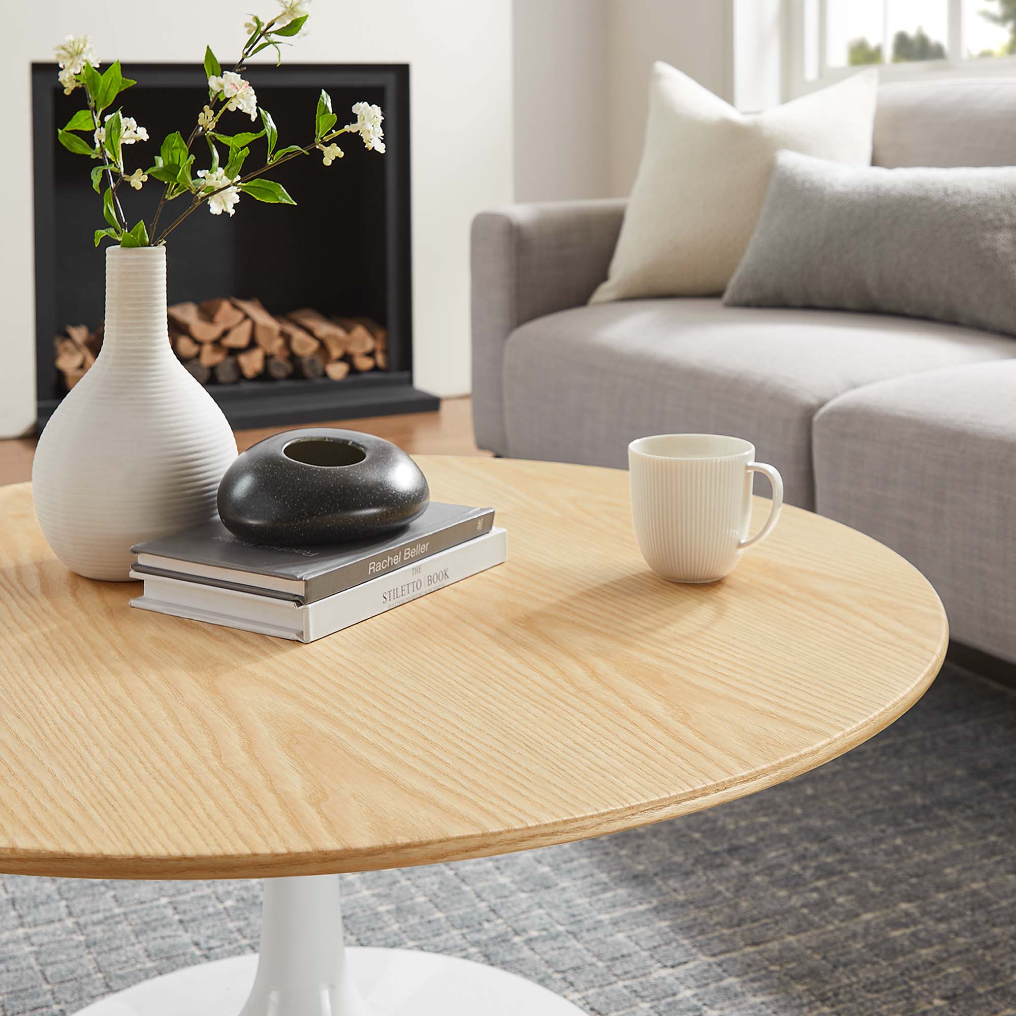 Lippa 36" Round Wood Coffee Table