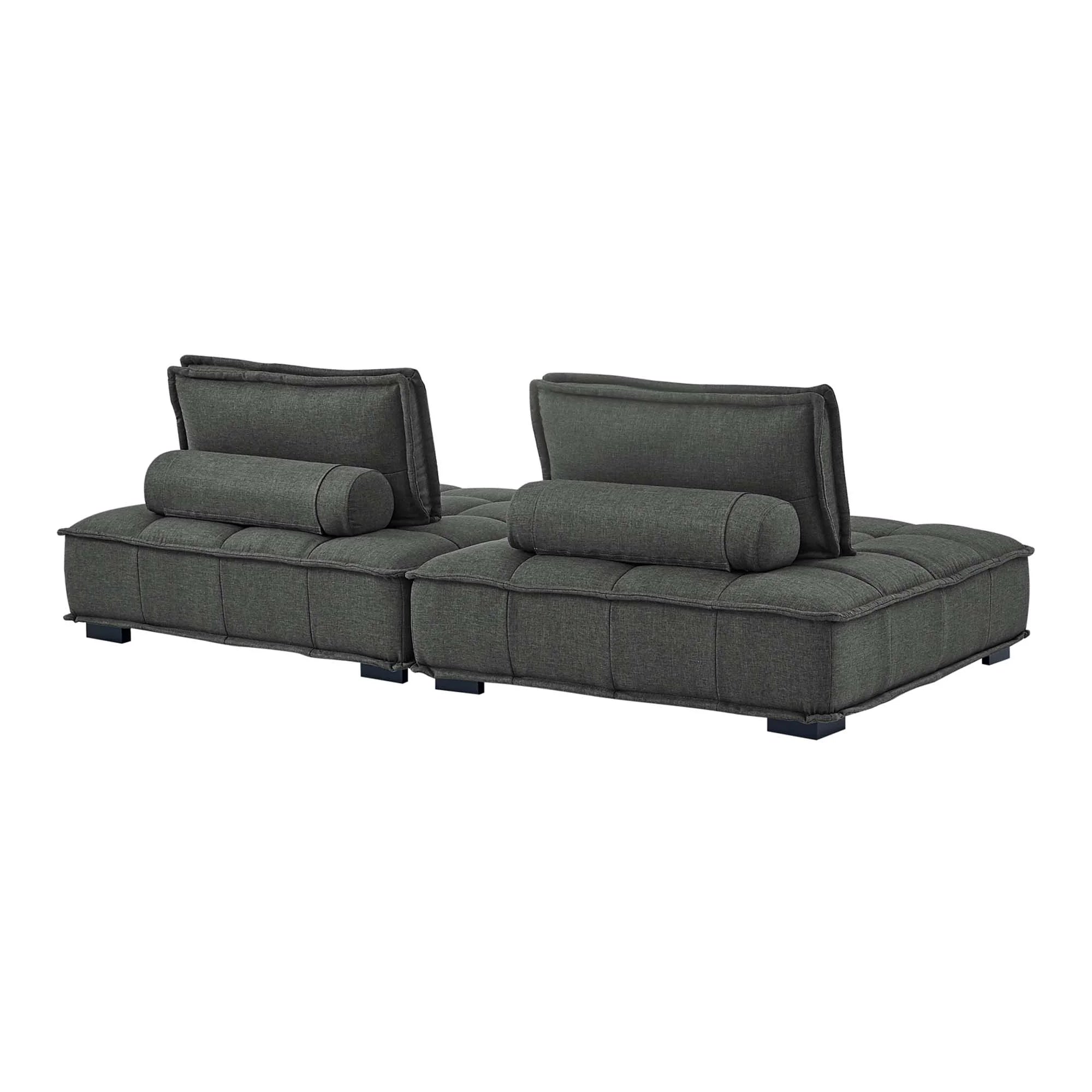 Saunter 2-Piece Tufted Fabric Fabric Loveseat