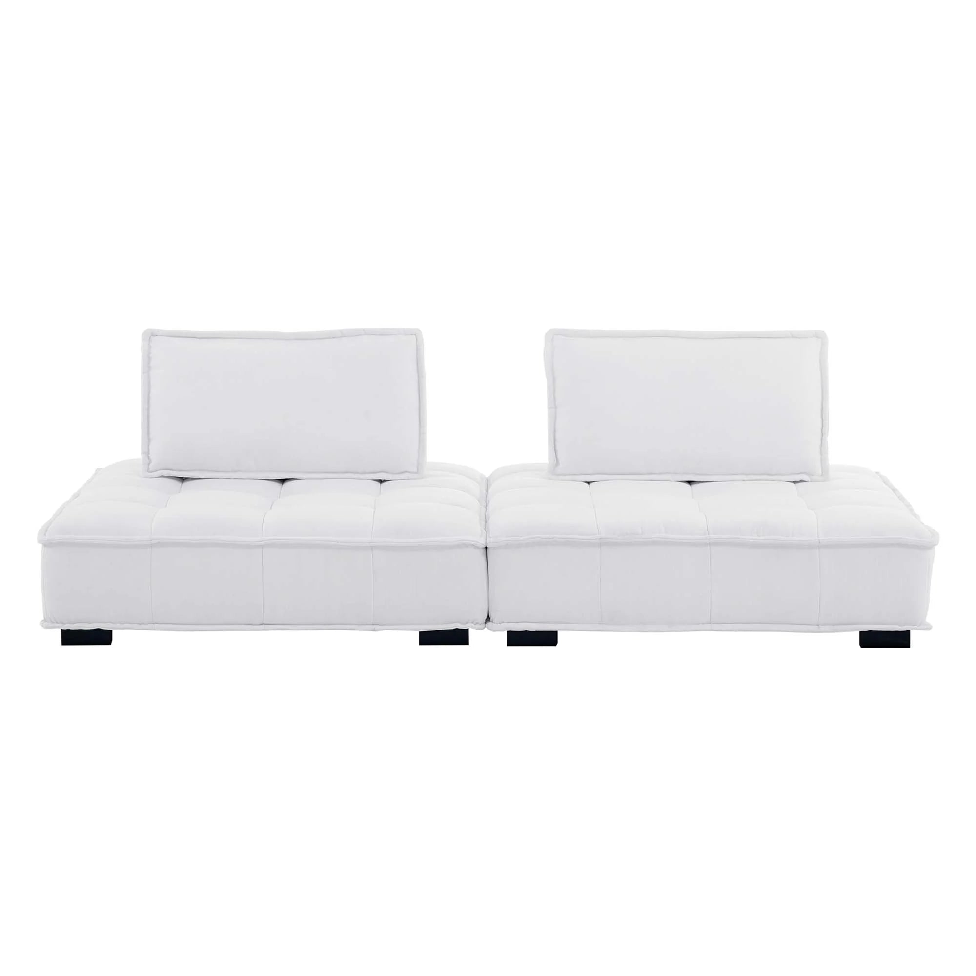 Saunter 2-Piece Tufted Fabric Fabric Loveseat