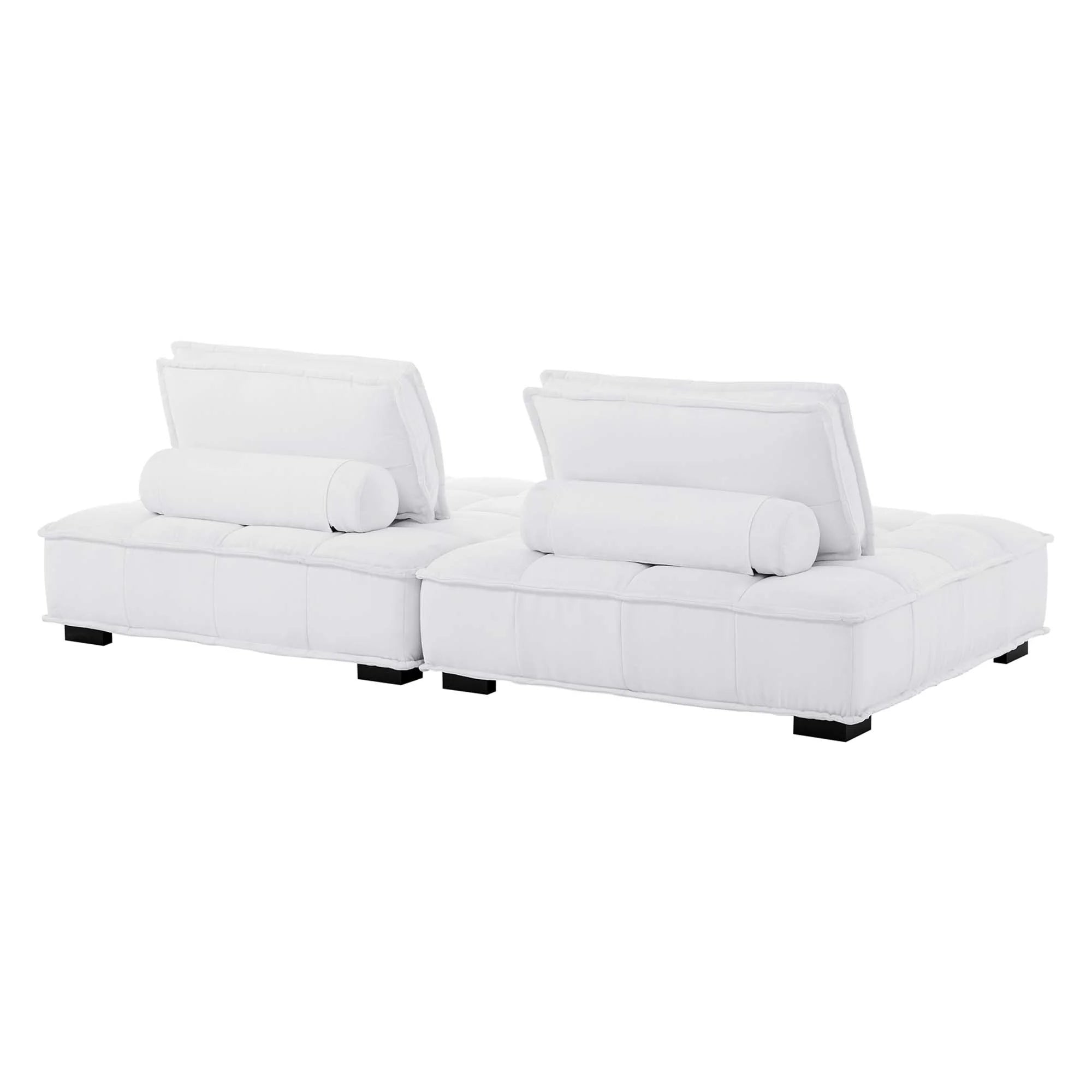 Chaise sans accoudoirs rembourrée en duvet Commix