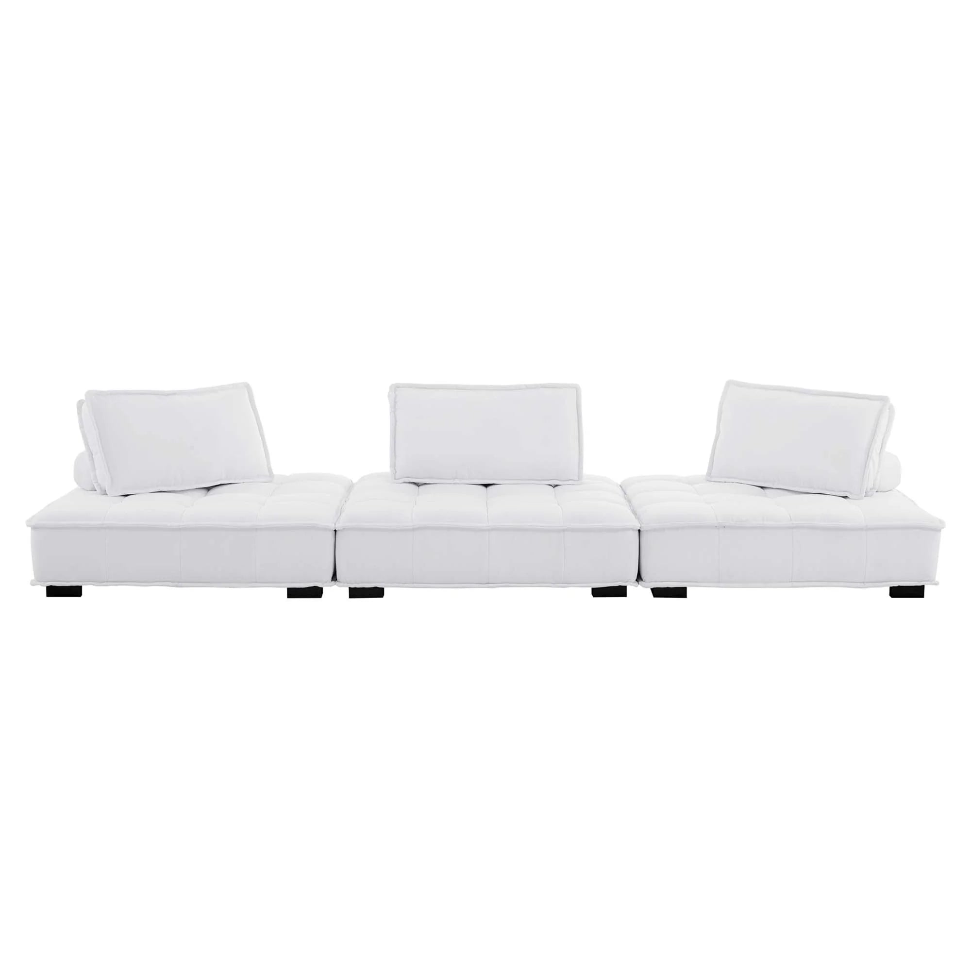 Saunter 3-Piece Tufted Fabric Fabric Sofa