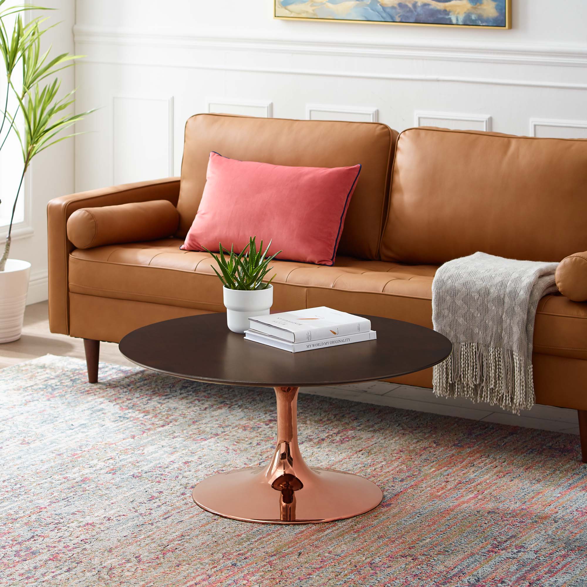 Lippa 36" Round Wood Coffee Table