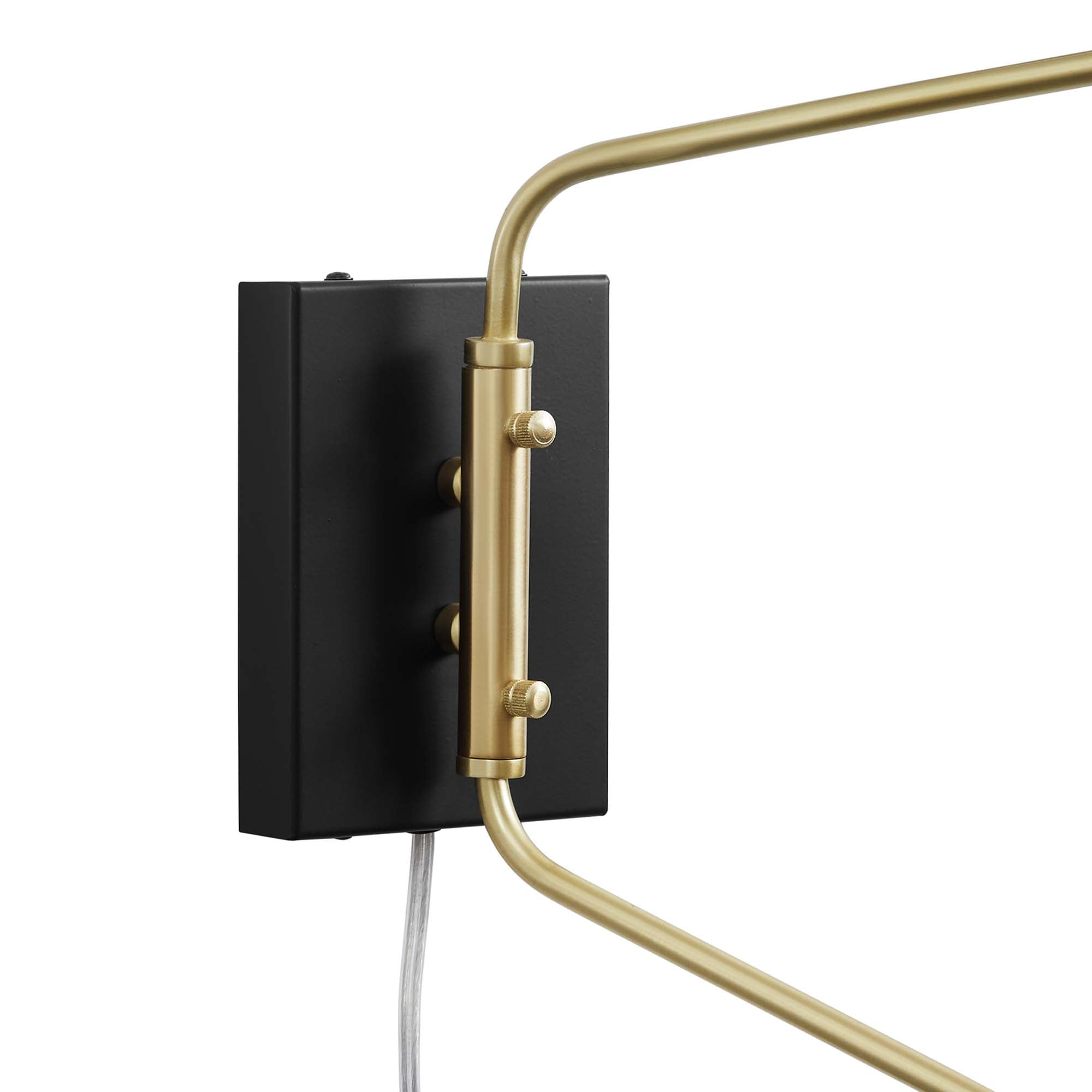 Journey 2-Light Swing Arm Wall Sconce in Black