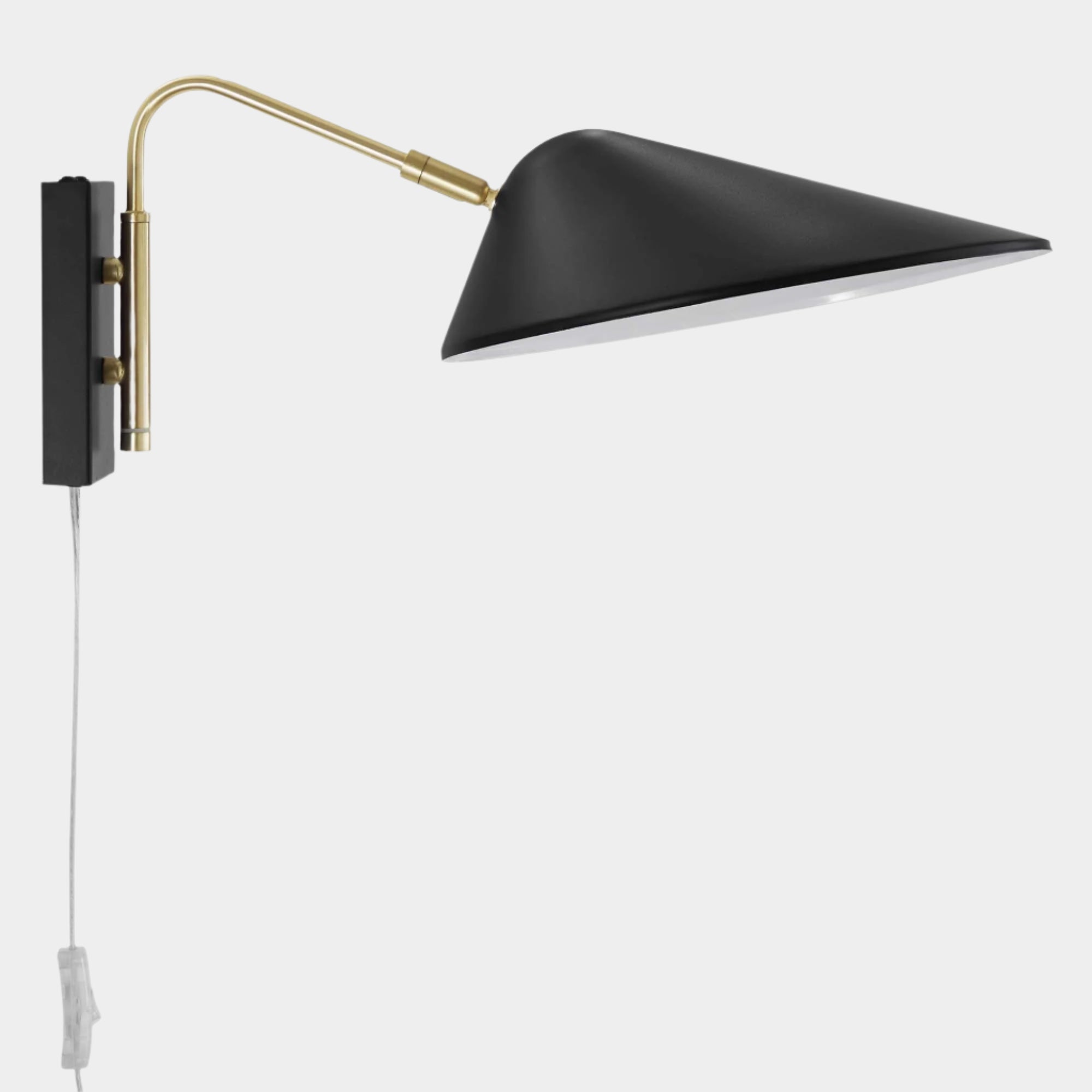 Journey 7" Swing Arm Wall Sconce in Black