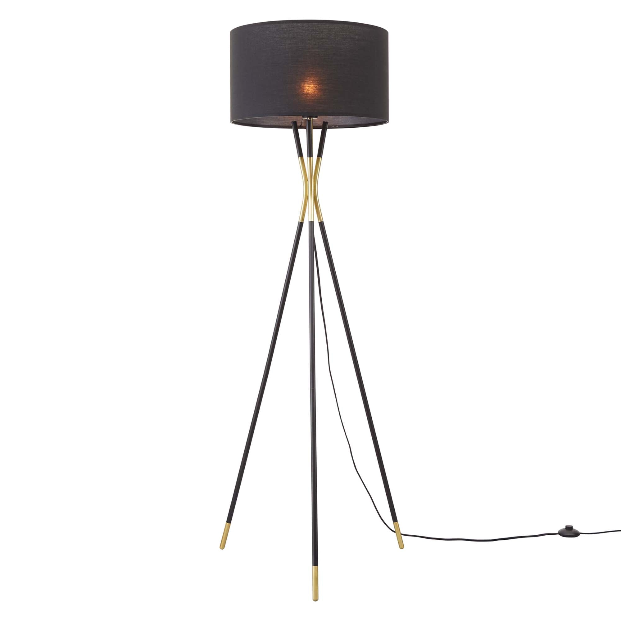 Audrey Standing Floor Lamp in Black