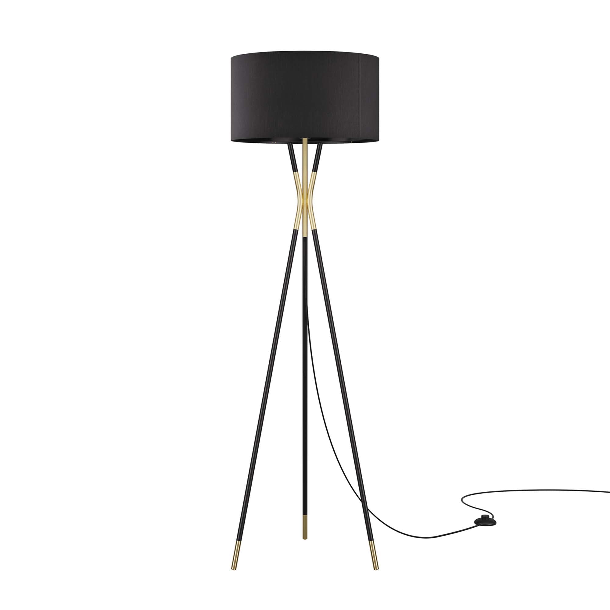 Audrey Standing Floor Lamp in Black