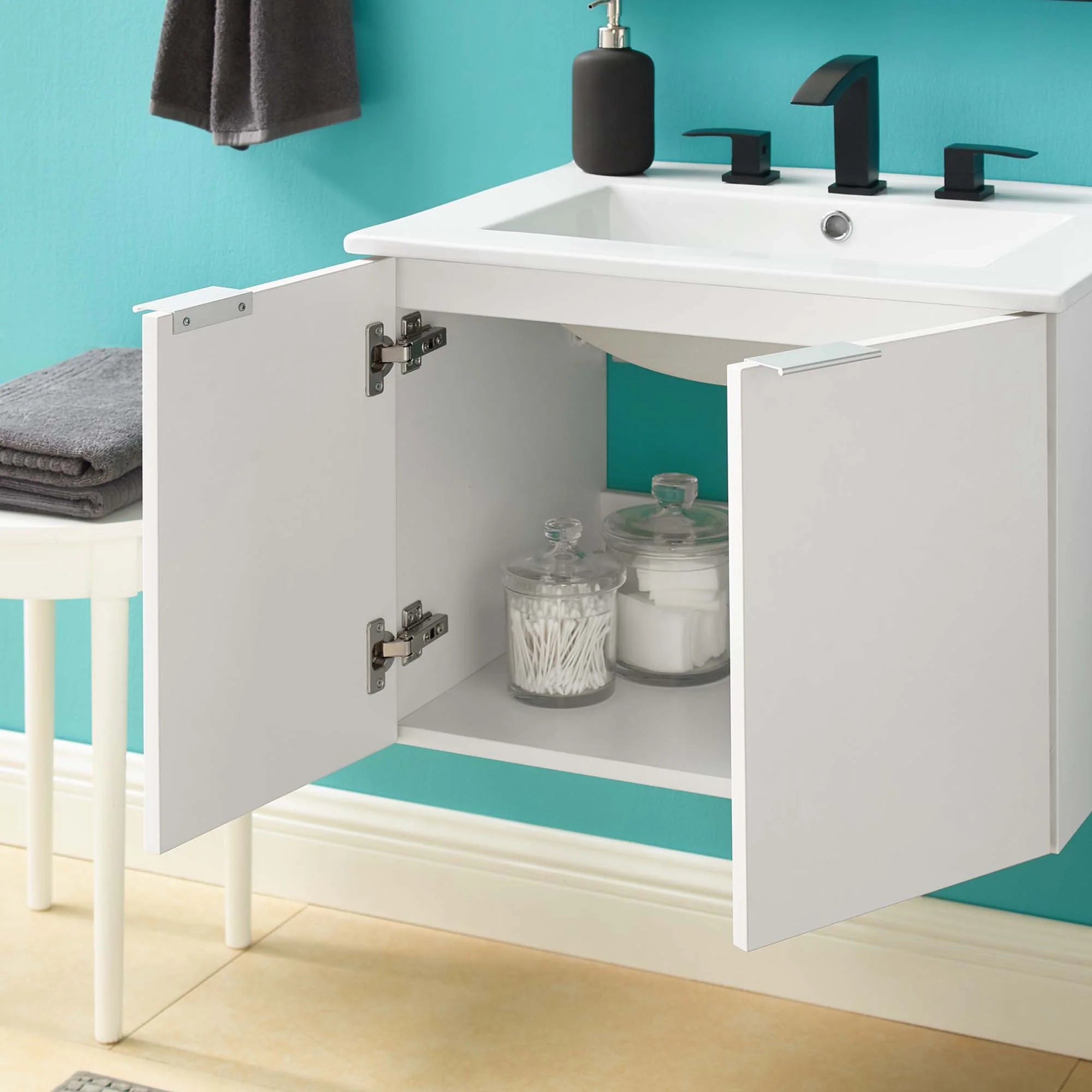 Maybelle Wall-Mount Bathroom Vanity Basin Included