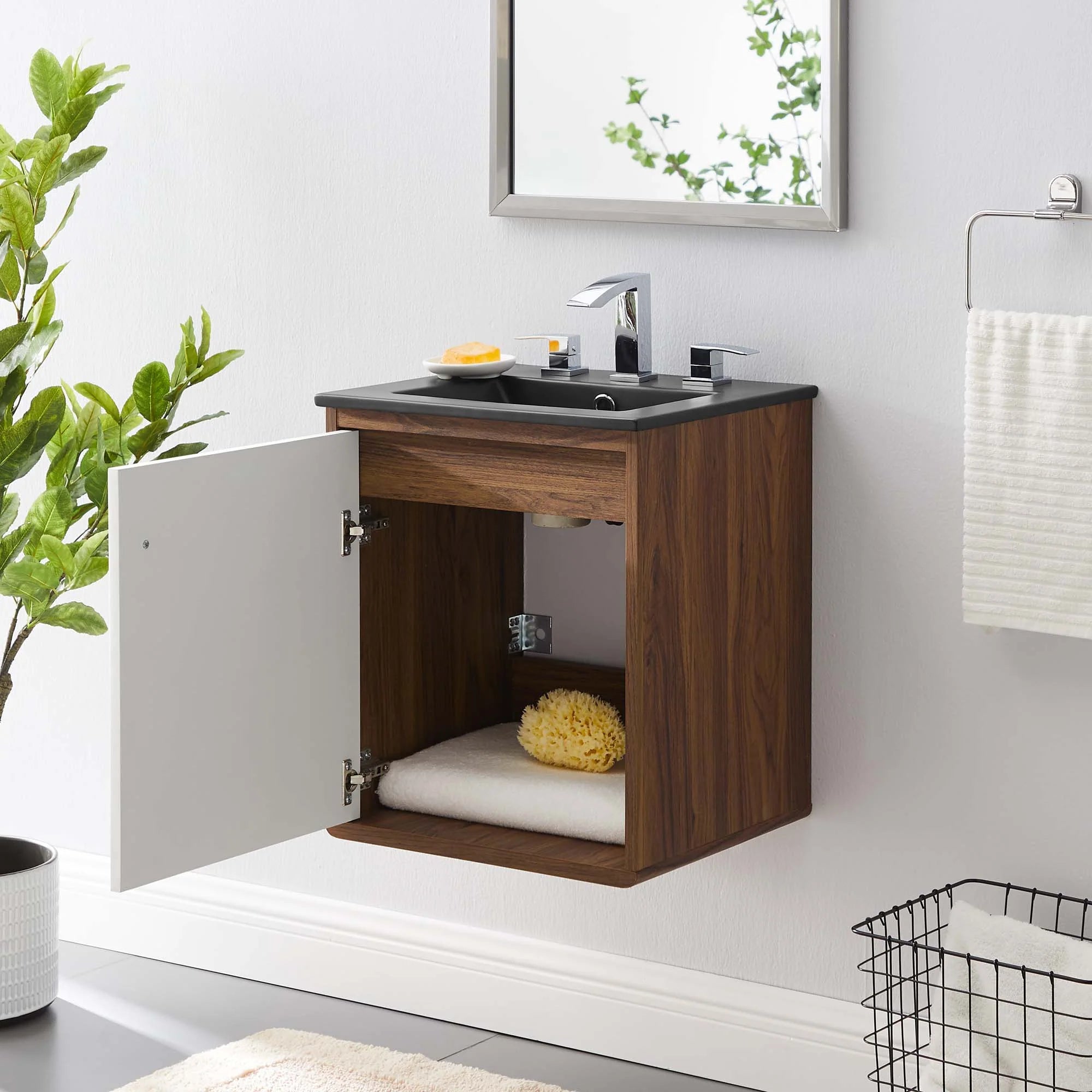 Transmit Wall-Mount Bathroom Vanity Basin Included