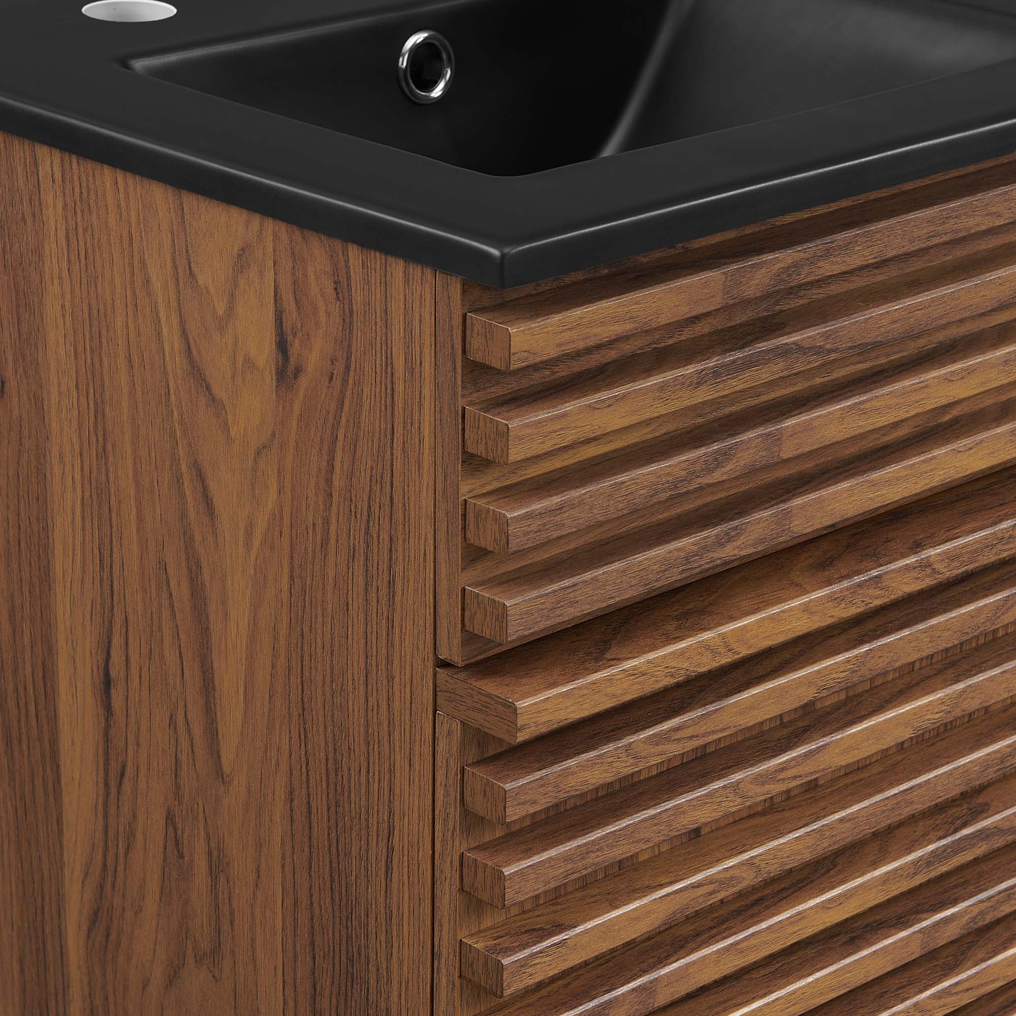 Render Bathroom Vanity with Black Basin Included