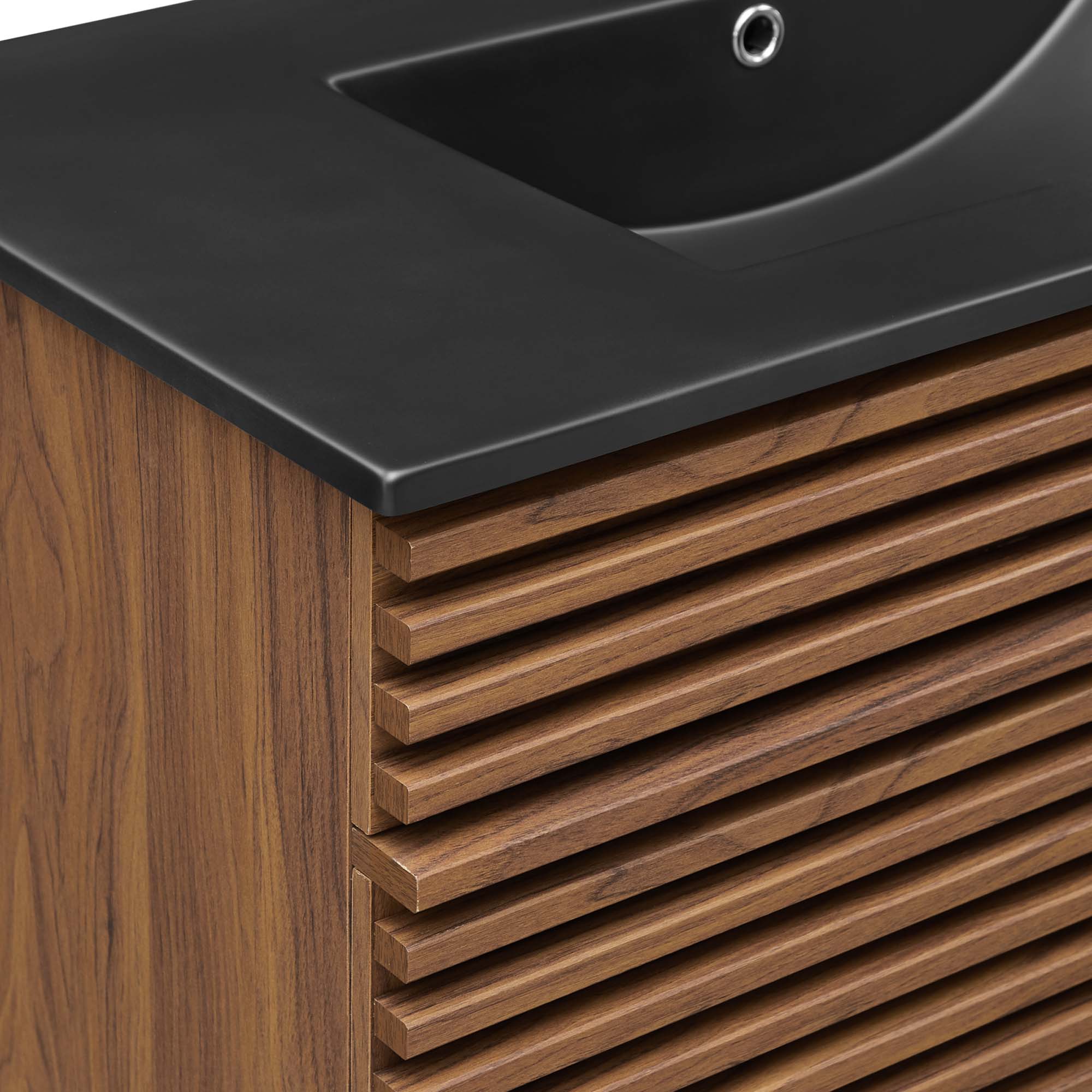 Render Bathroom Vanity with Black Basin Included