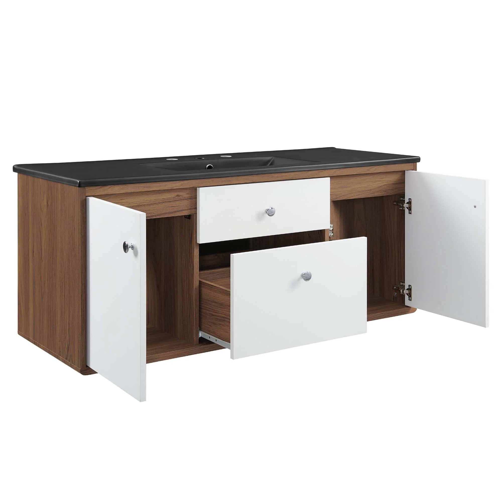 Transmit Wall-Mount Bathroom Vanity Basin Included