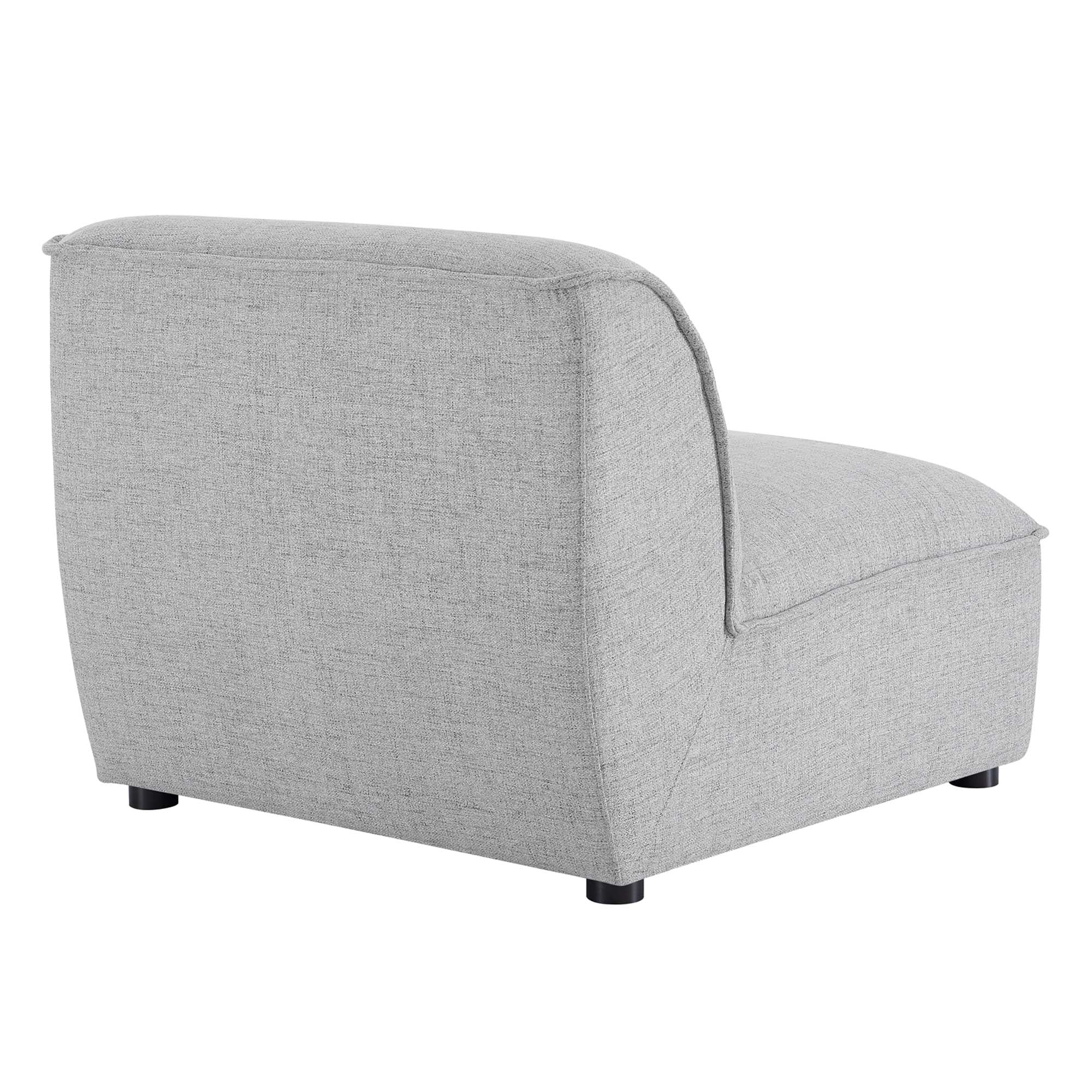 Chaise sans accoudoirs rembourrée en duvet Commix