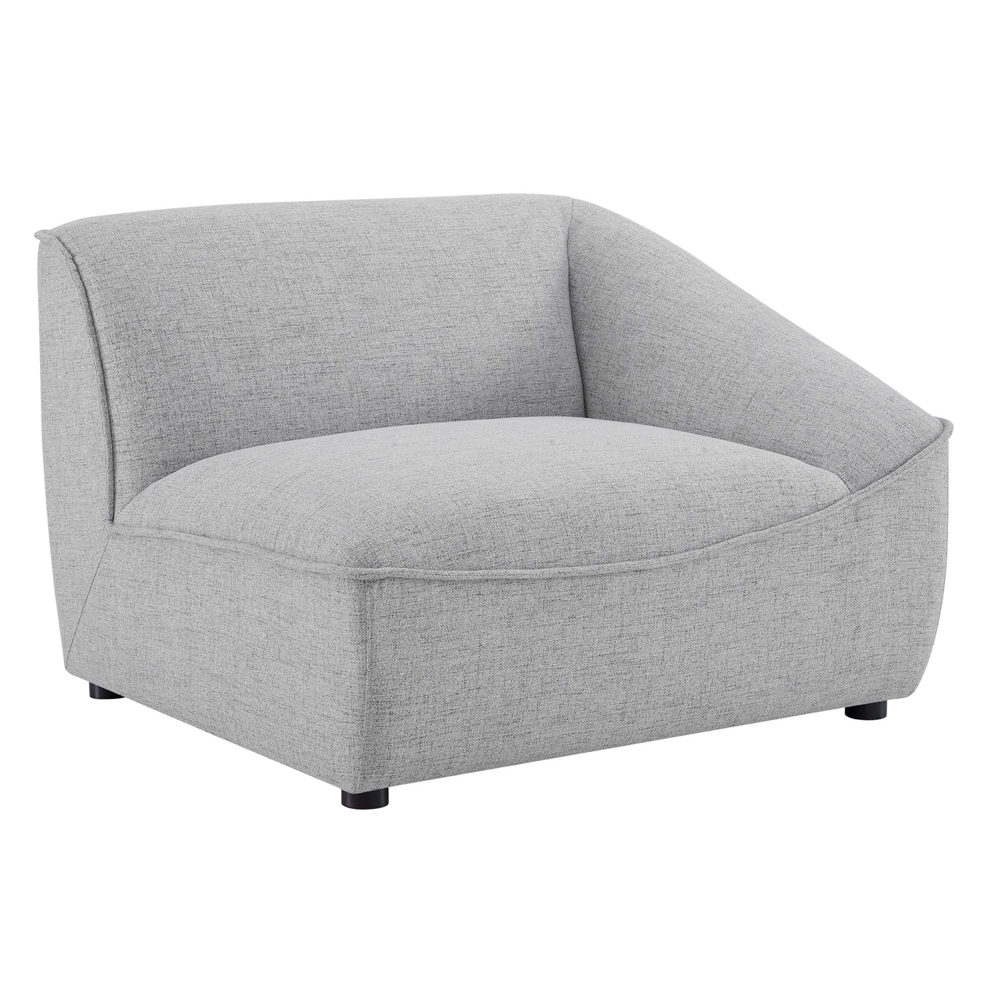 Chaise sans accoudoirs rembourrée en duvet Commix