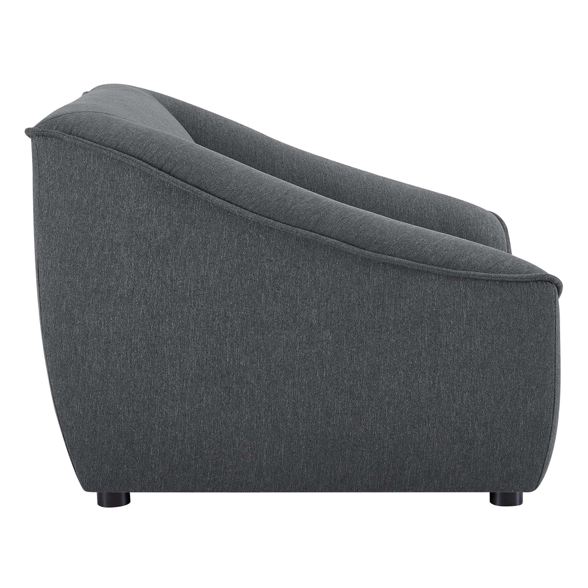 Chaise sans accoudoirs rembourrée en duvet Commix