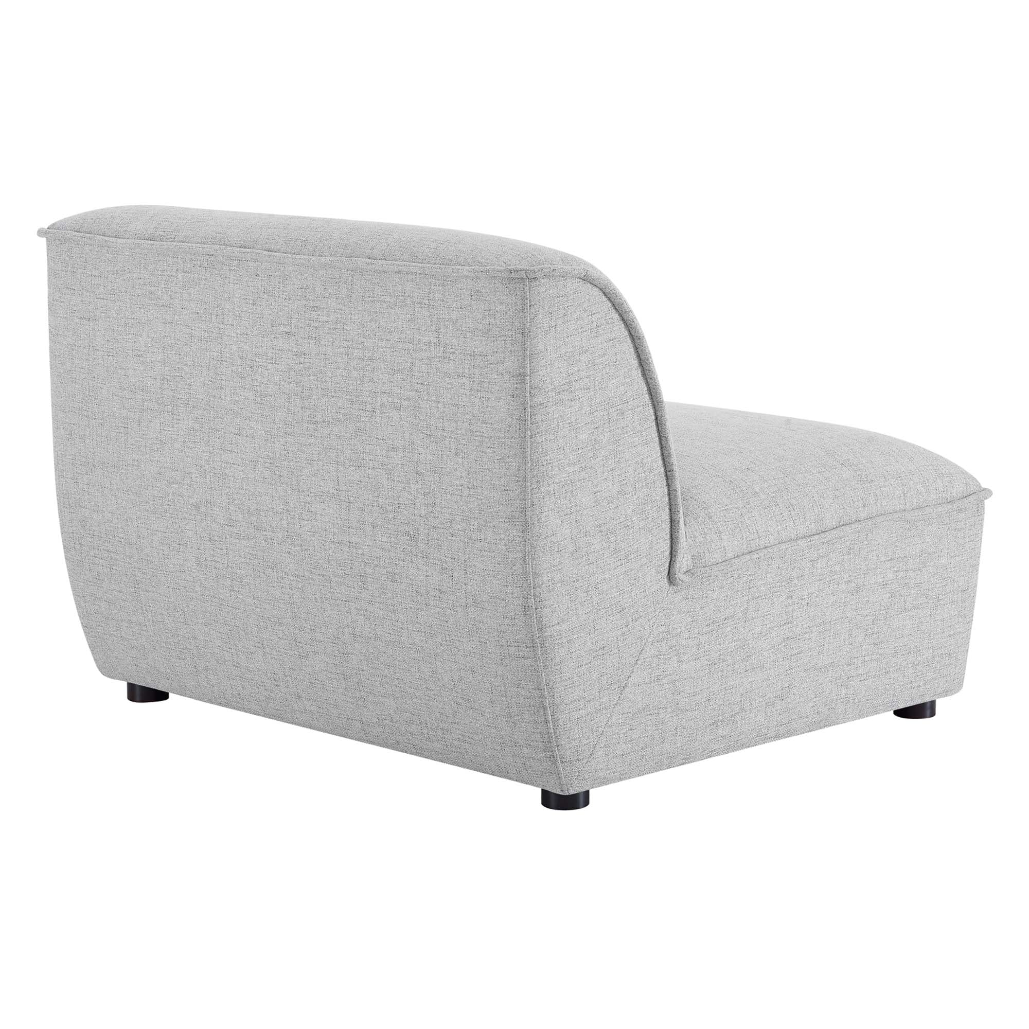 Chaise sans accoudoirs rembourrée en duvet Commix