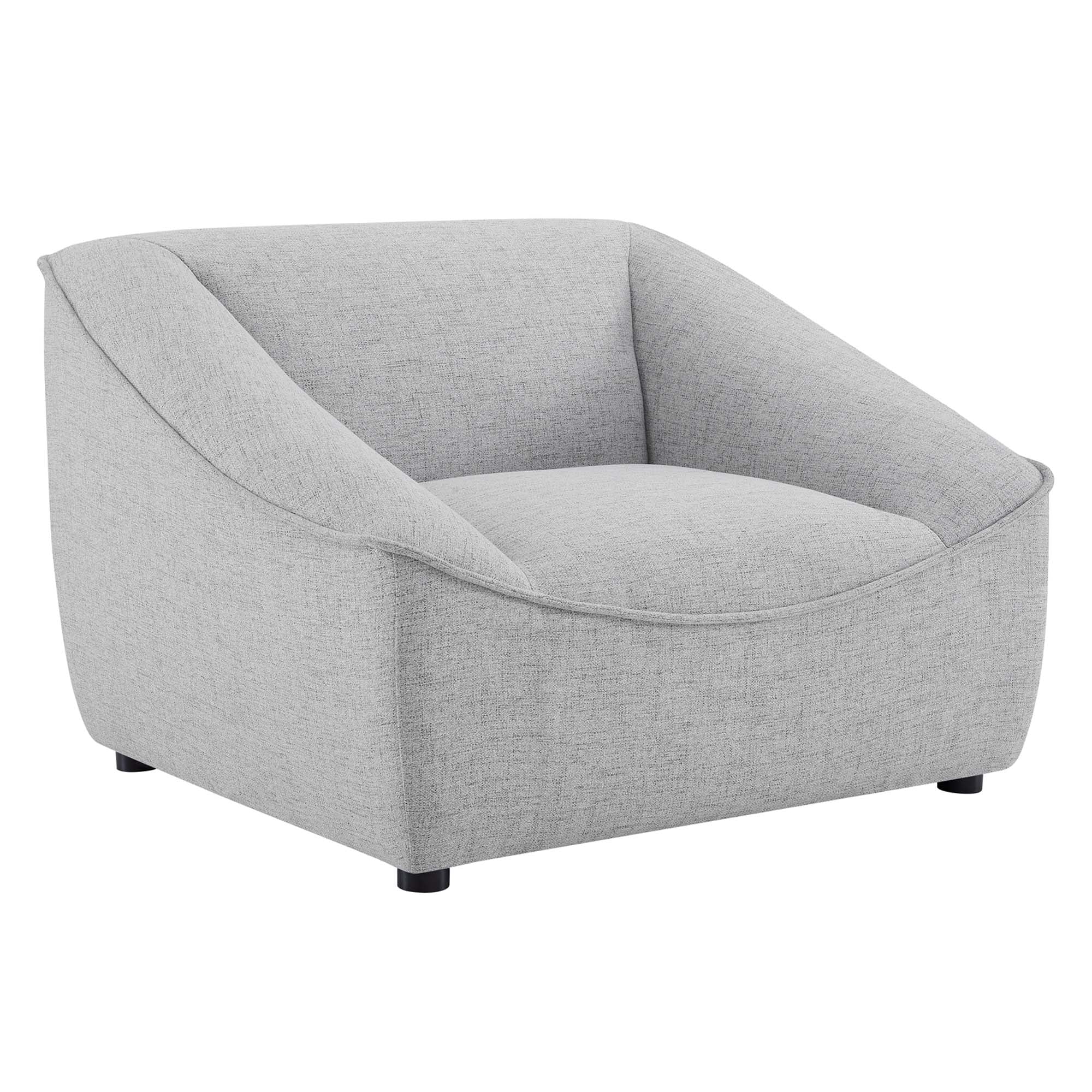 Chaise sans accoudoirs rembourrée en duvet Commix