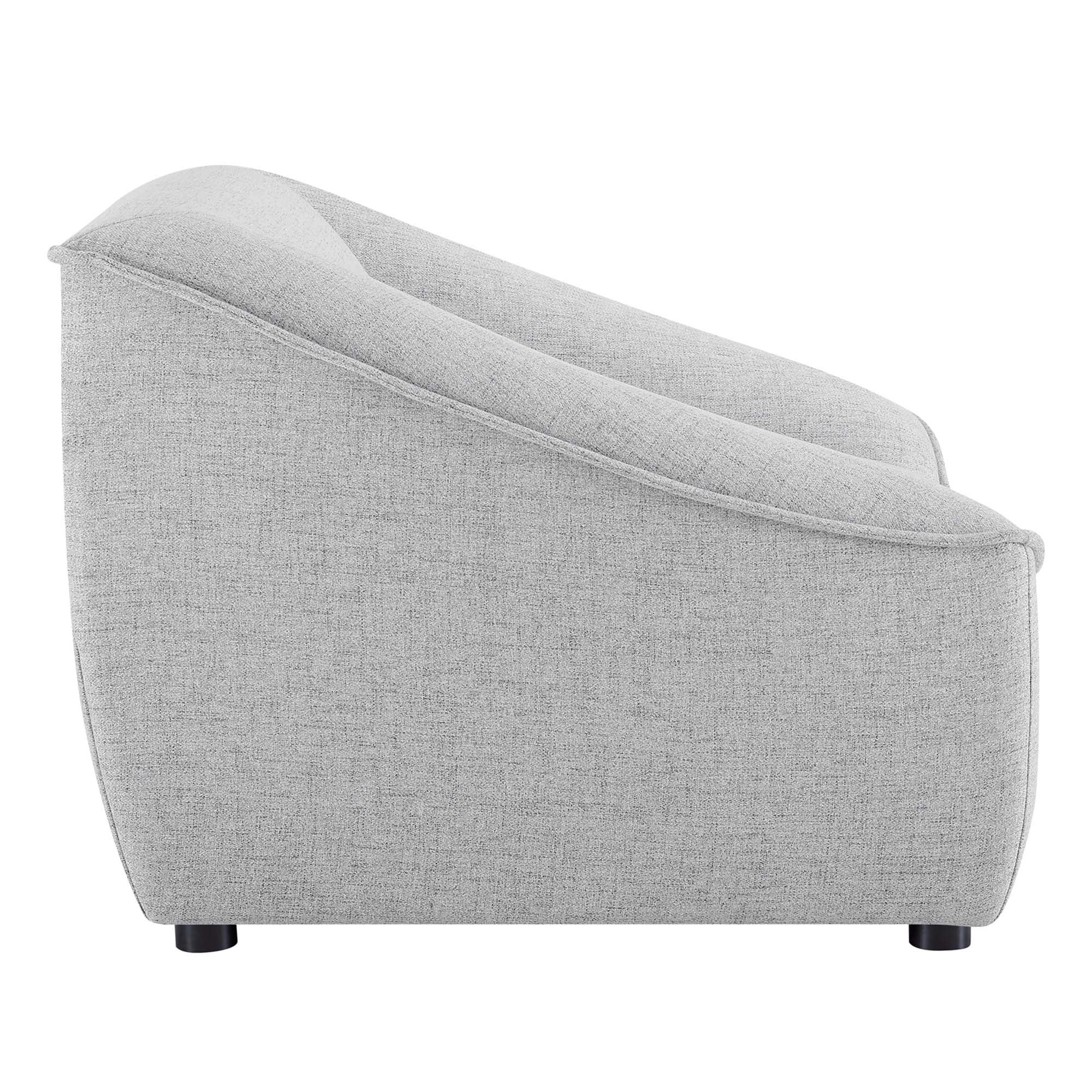 Chaise sans accoudoirs rembourrée en duvet Commix