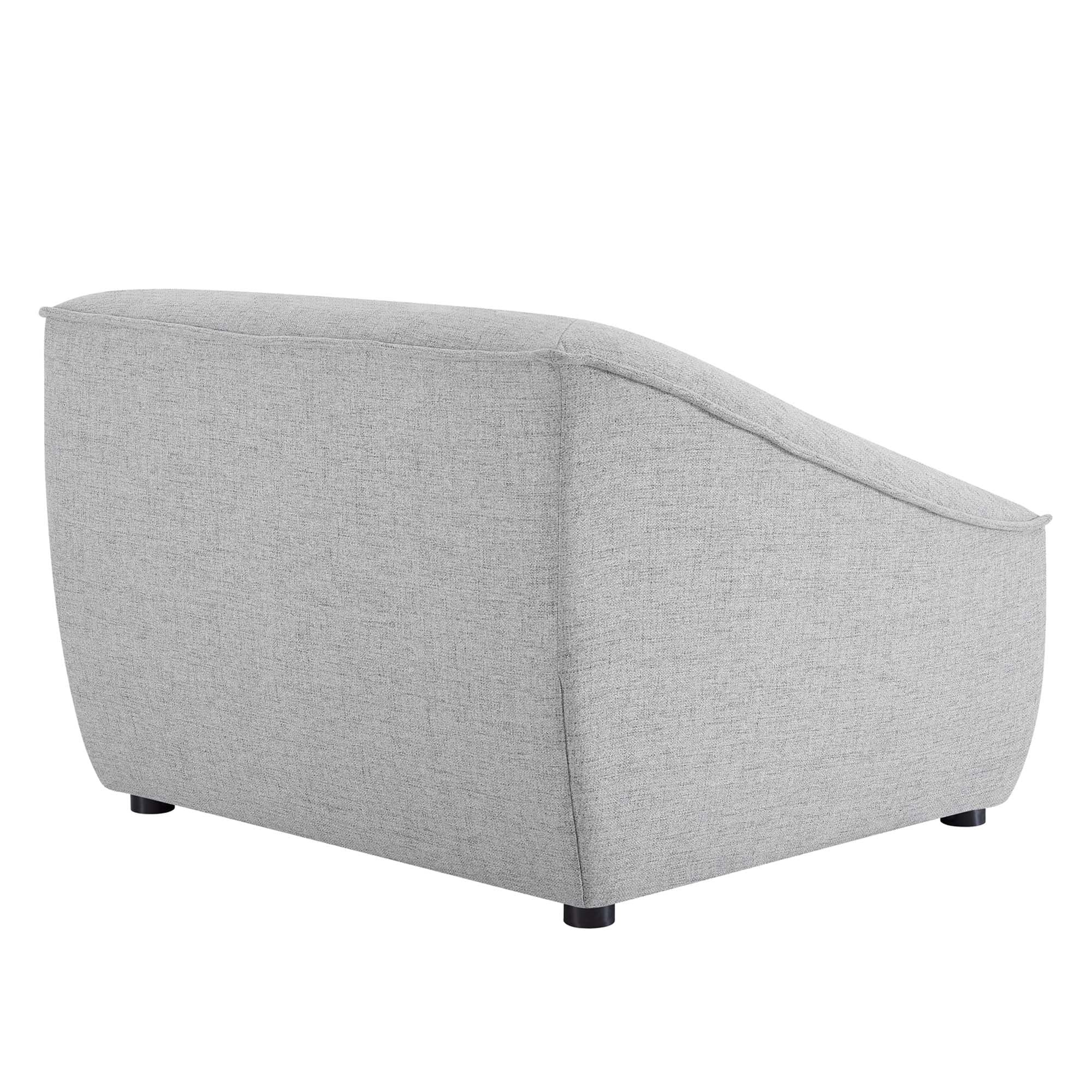 Chaise sans accoudoirs rembourrée en duvet Commix