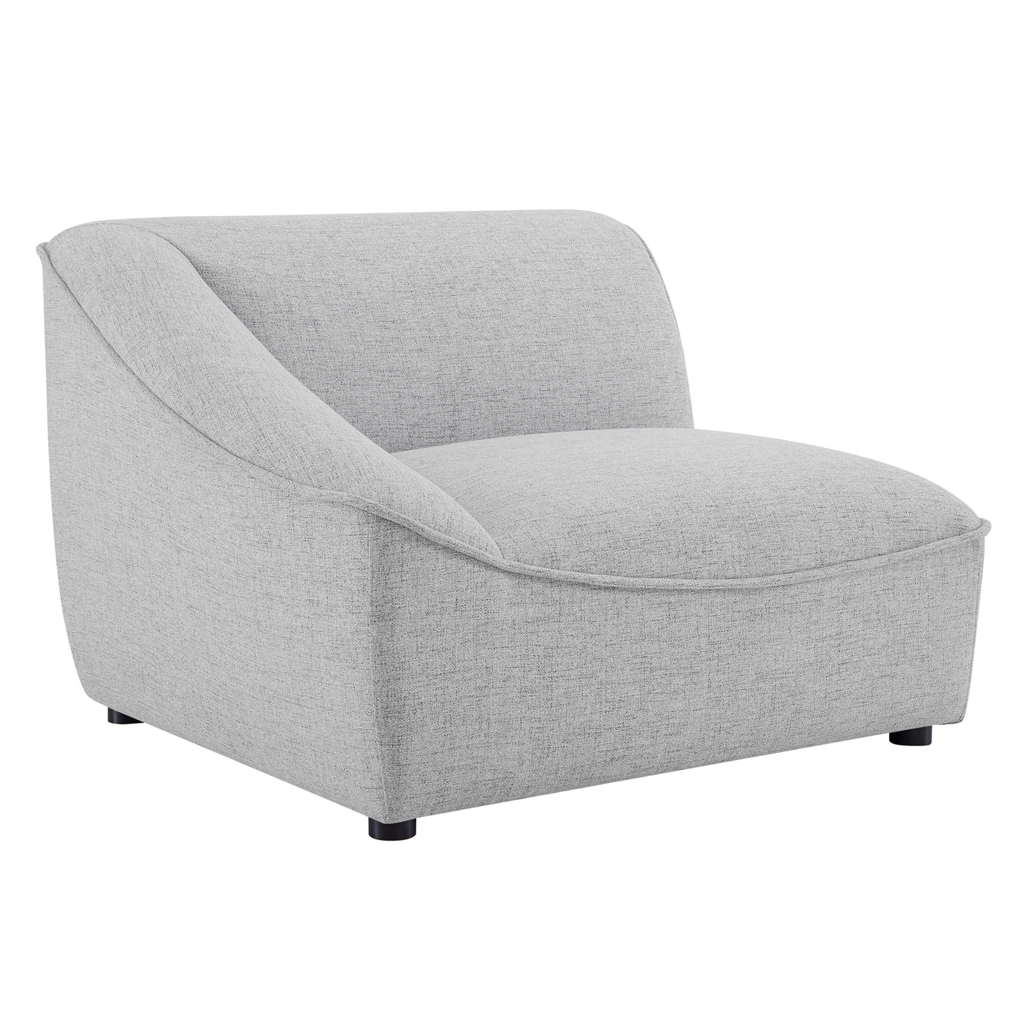 Chaise sans accoudoirs rembourrée en duvet Commix