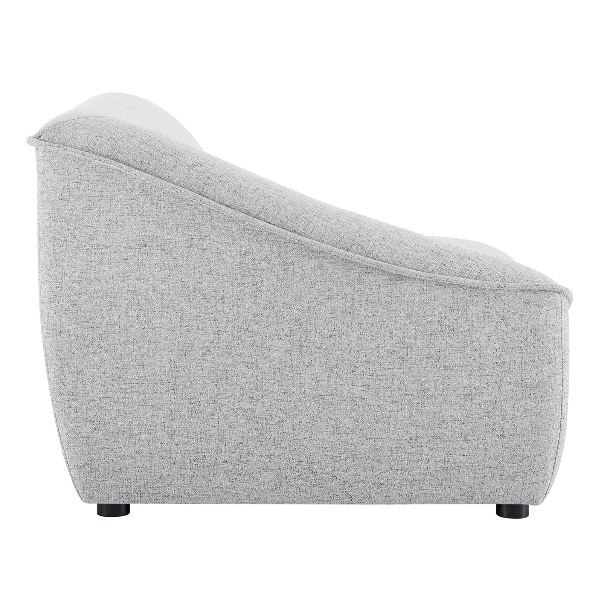 Chaise sans accoudoirs rembourrée en duvet Commix