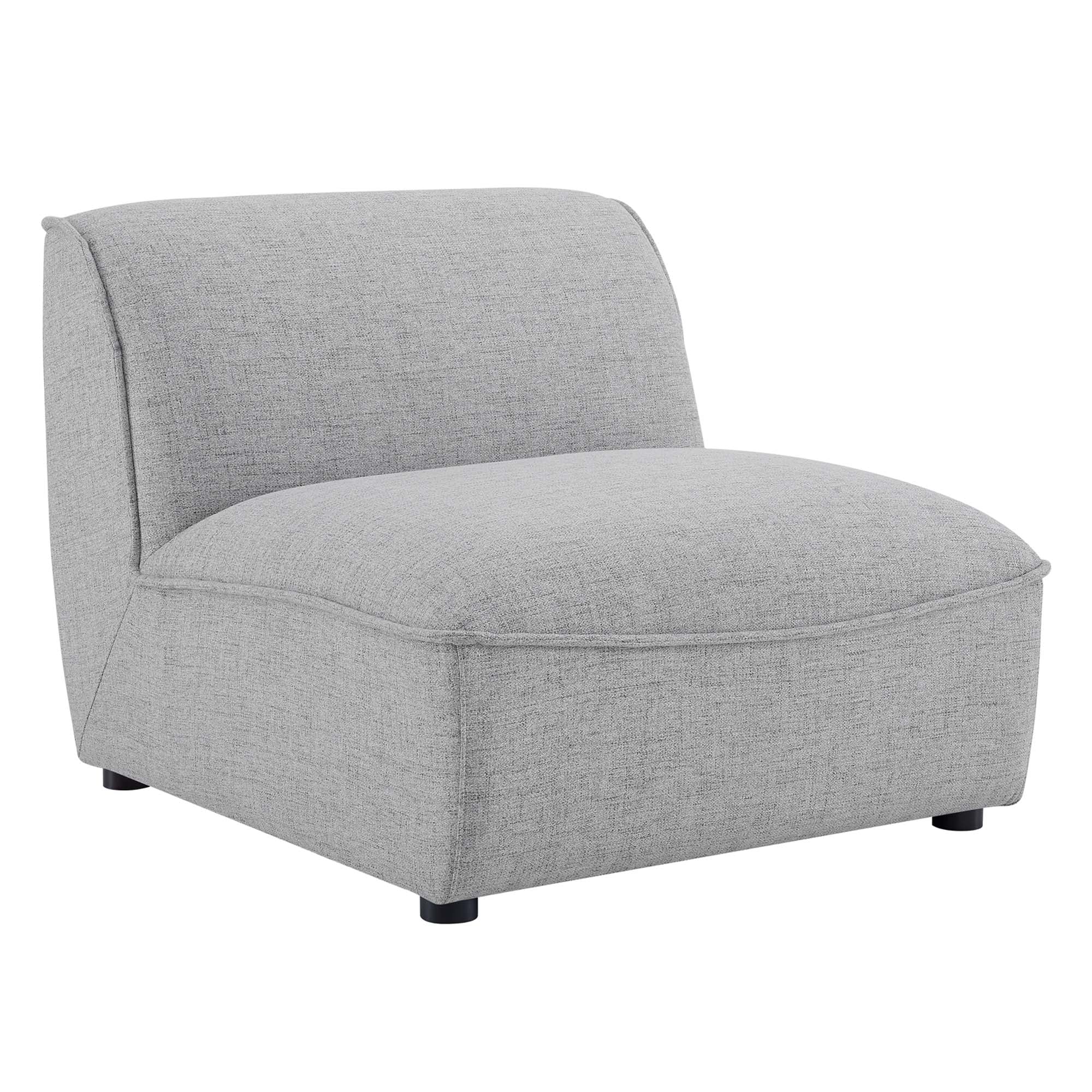 Chaise sans accoudoirs rembourrée en duvet Commix